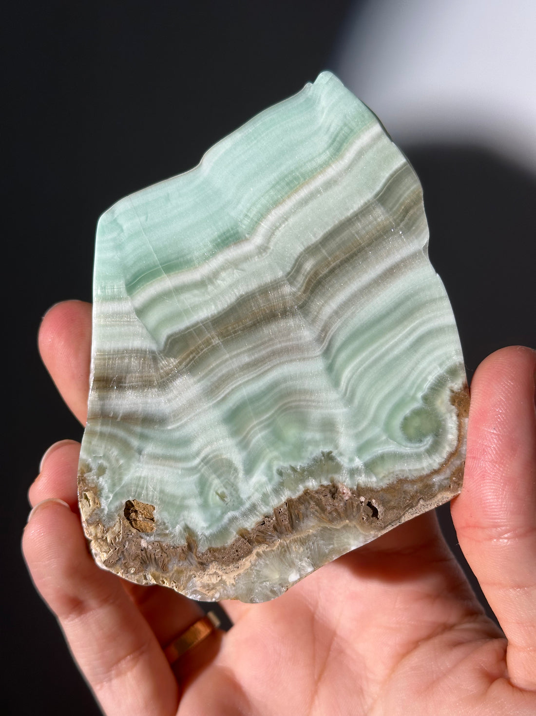 Türkise Aragonit Platte aus Spanien 🏖️