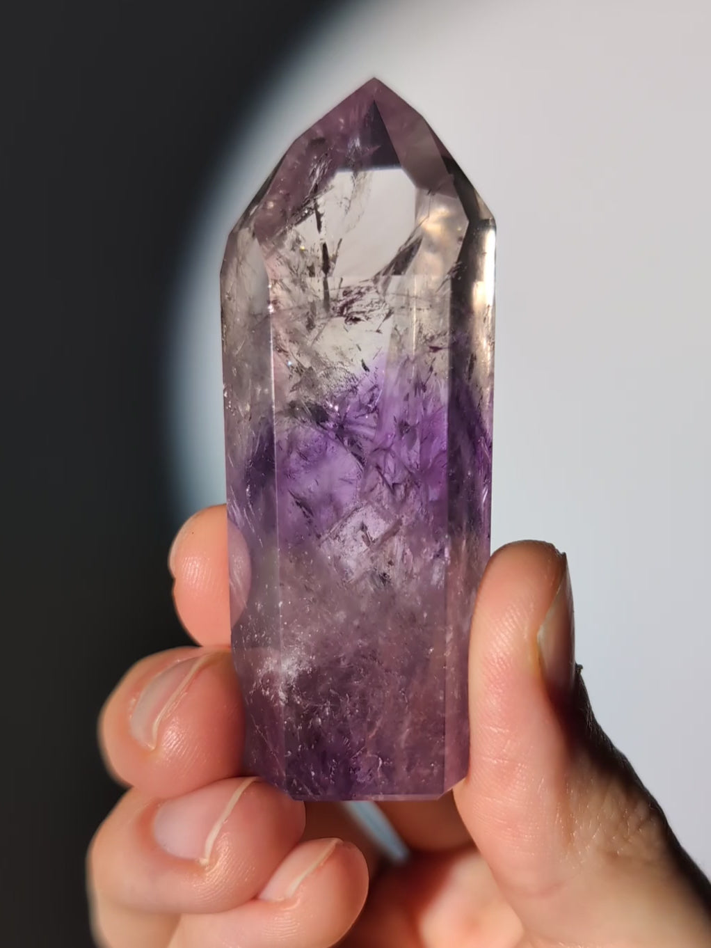 Phantom Amethyst Turm aus Brasilien A-Quaität