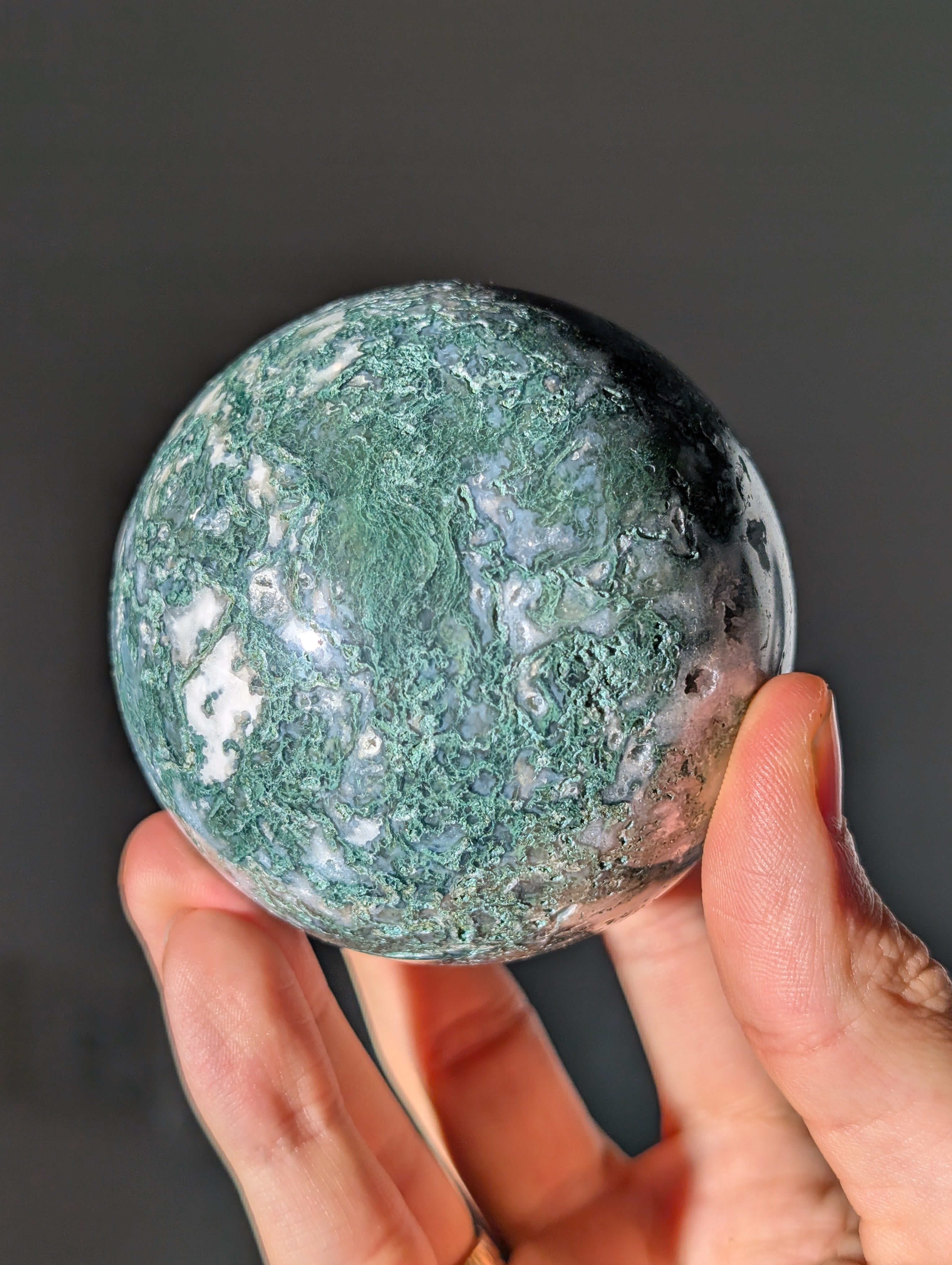 Moosachat Kugel 7,3cm