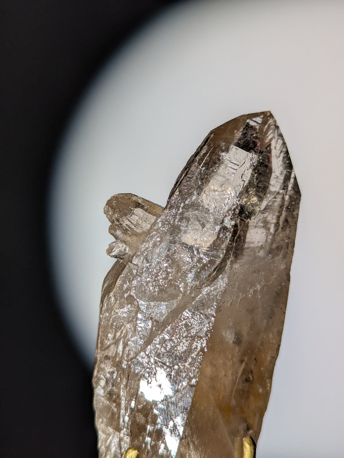 Rauchquarz Spitze auf Ständer &