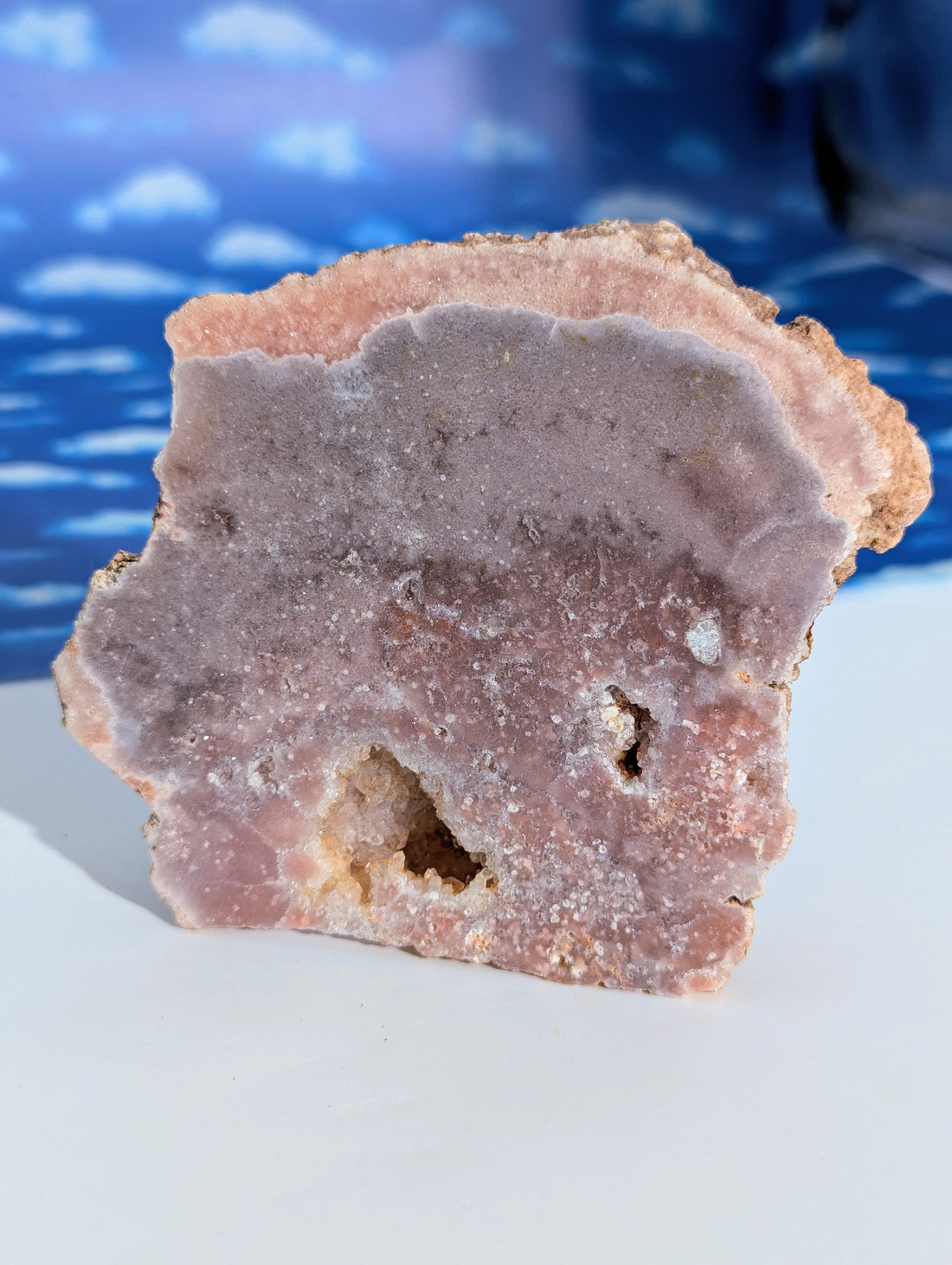 Pink Amethyst Anschliff (stehend)