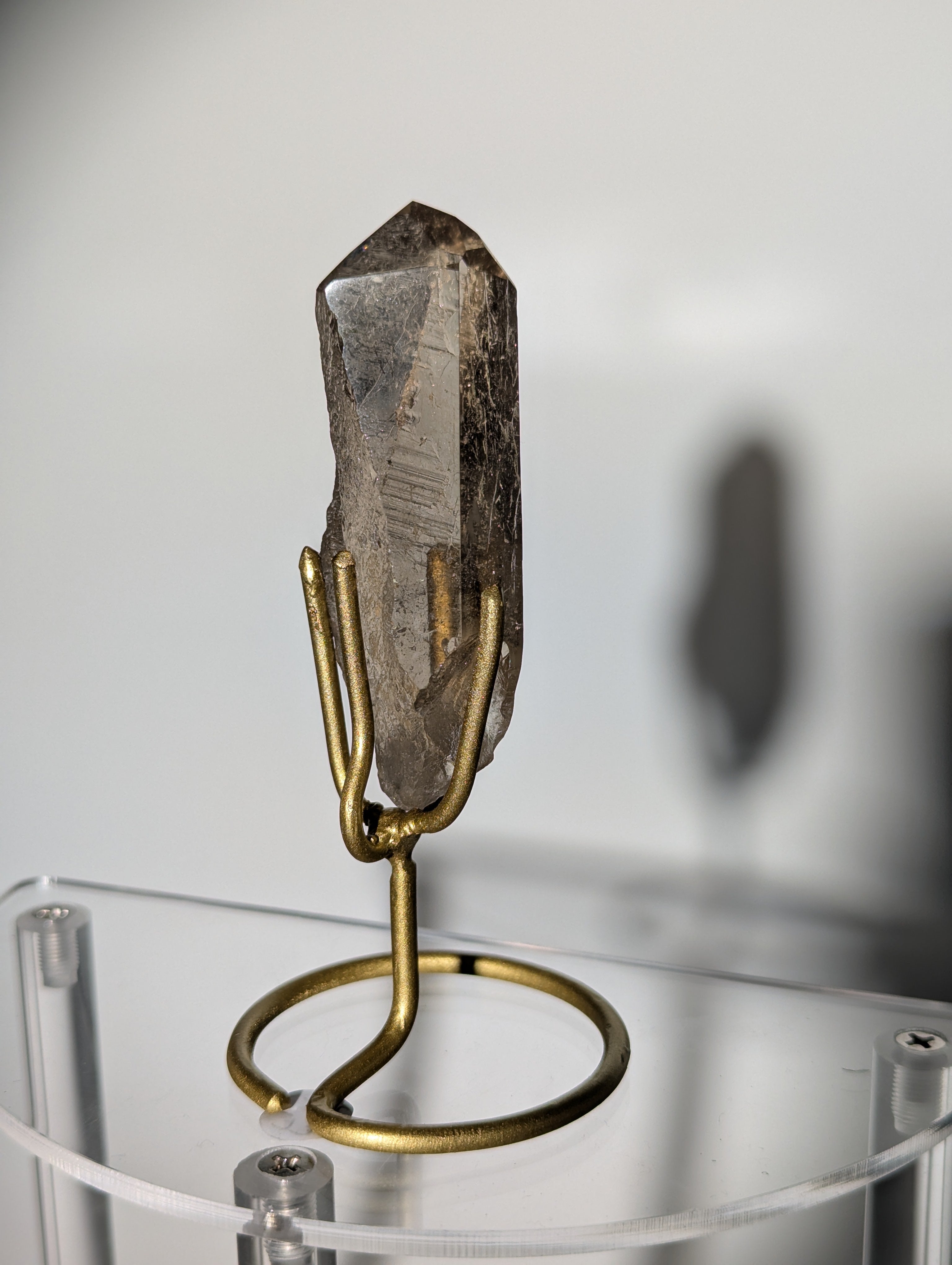 Rauchquarz Spitze auf Ständer &