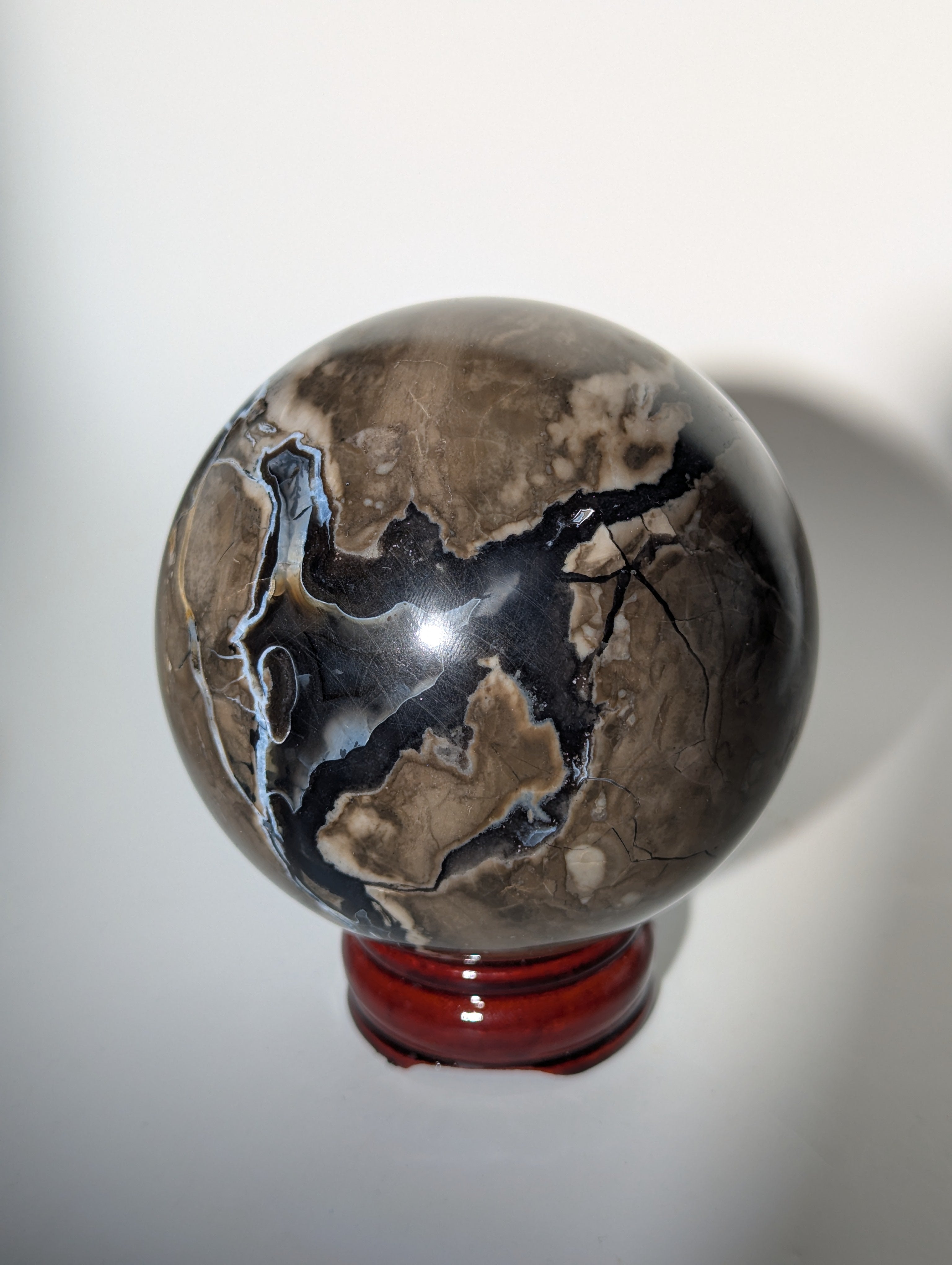 UV-Aktive Vulkan Achat Kugel🌋