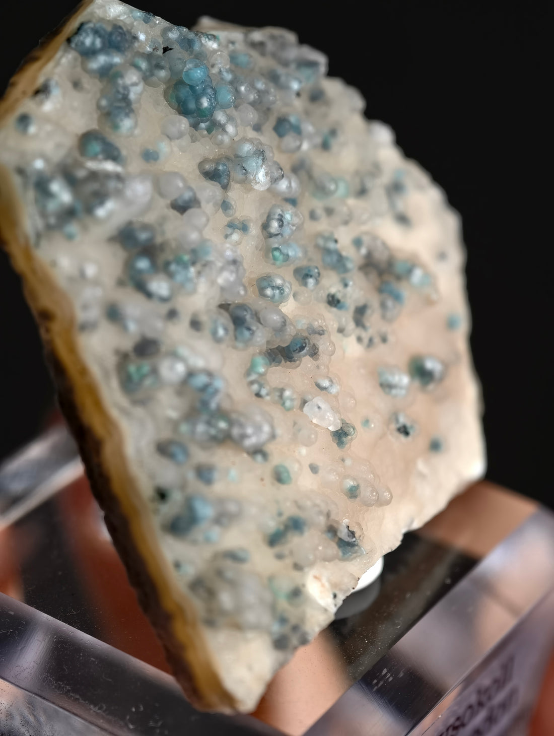 Neufund! Chrysokoll in Chalcedon aus Indonesien