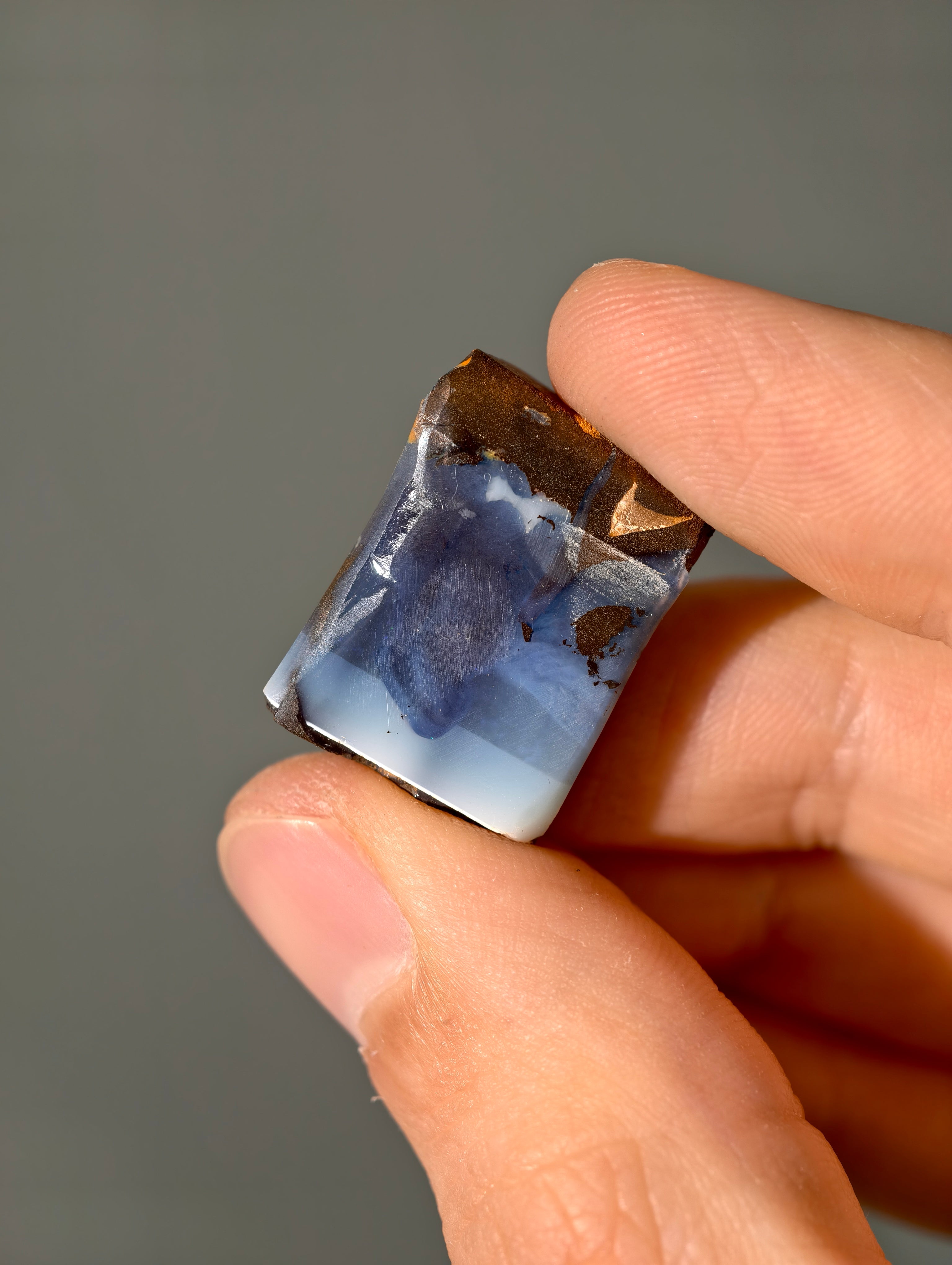 Boulder Opal aus Australien (selbst geschliffen & poliert)