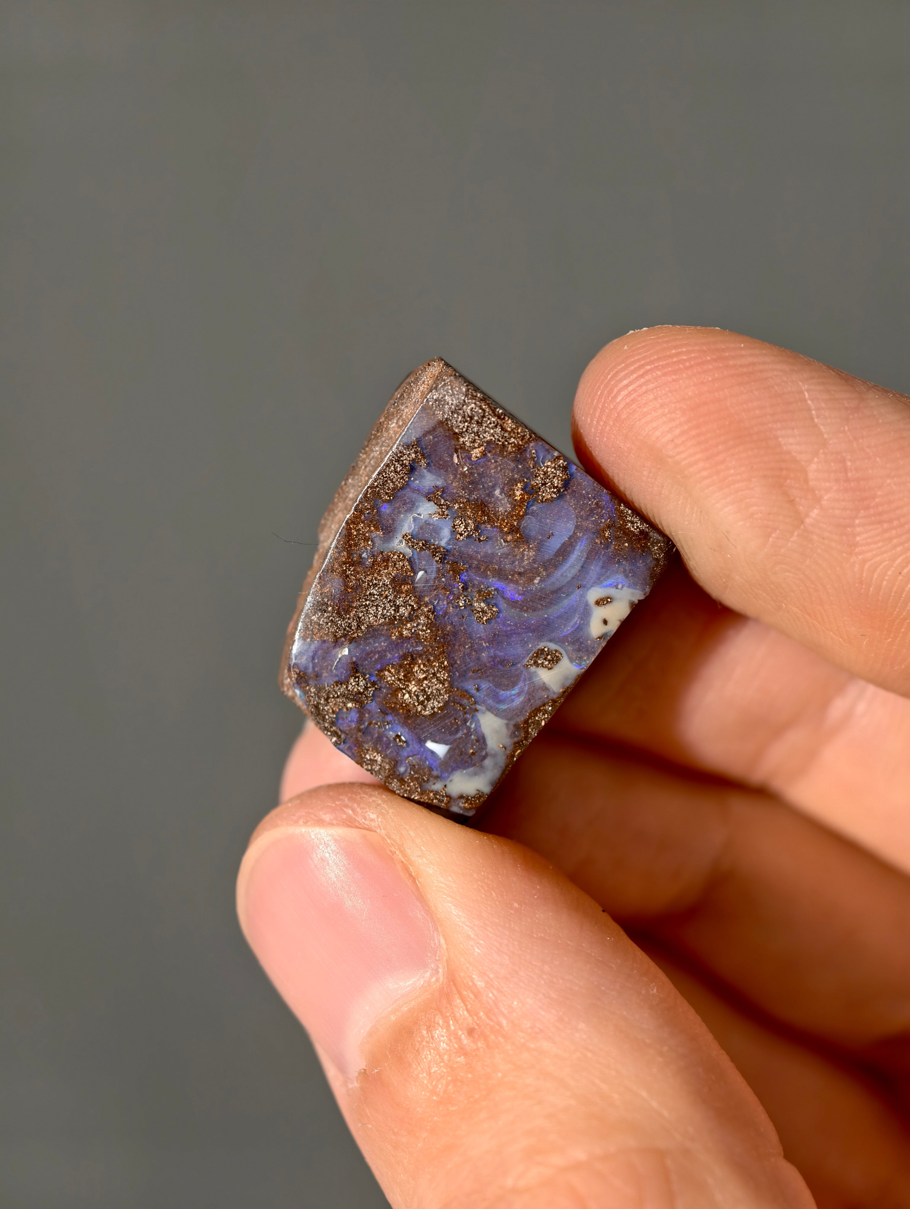 Boulder Opal aus Australien (selbst geschliffen & poliert)