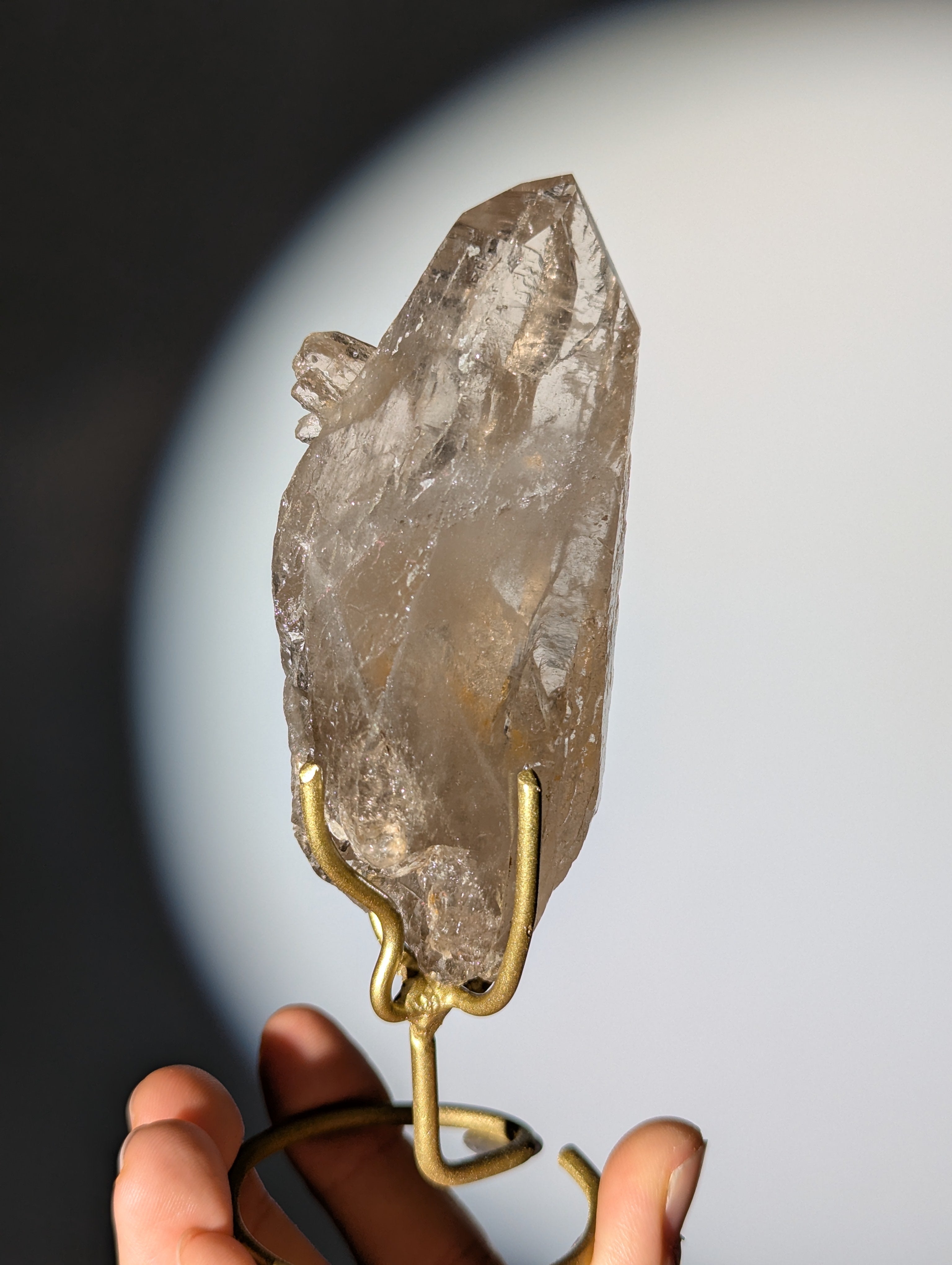 Rauchquarz Spitze auf Ständer &