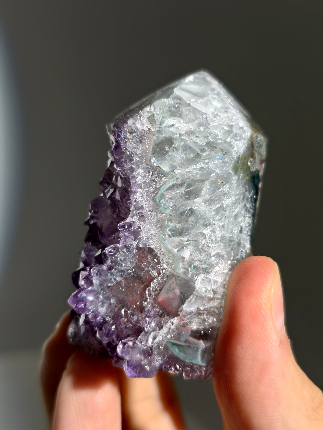 Druzy Amethyst Turm aus Brasilien