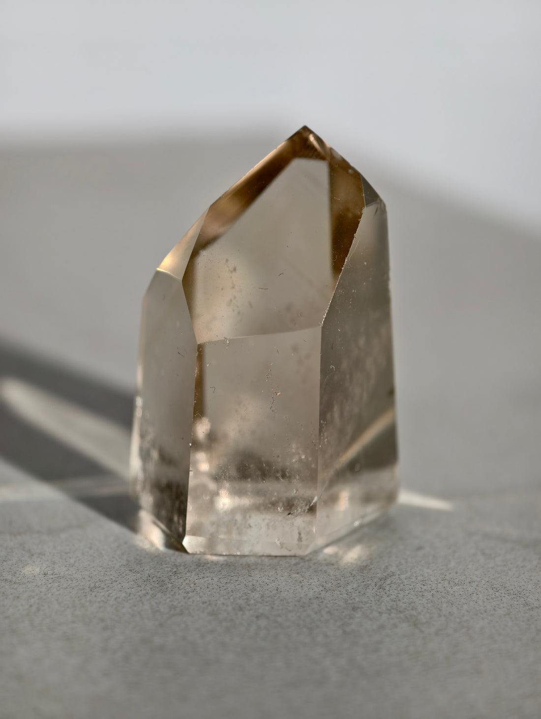 Rauchcitrin Turm aus Brasilien A-Qualität