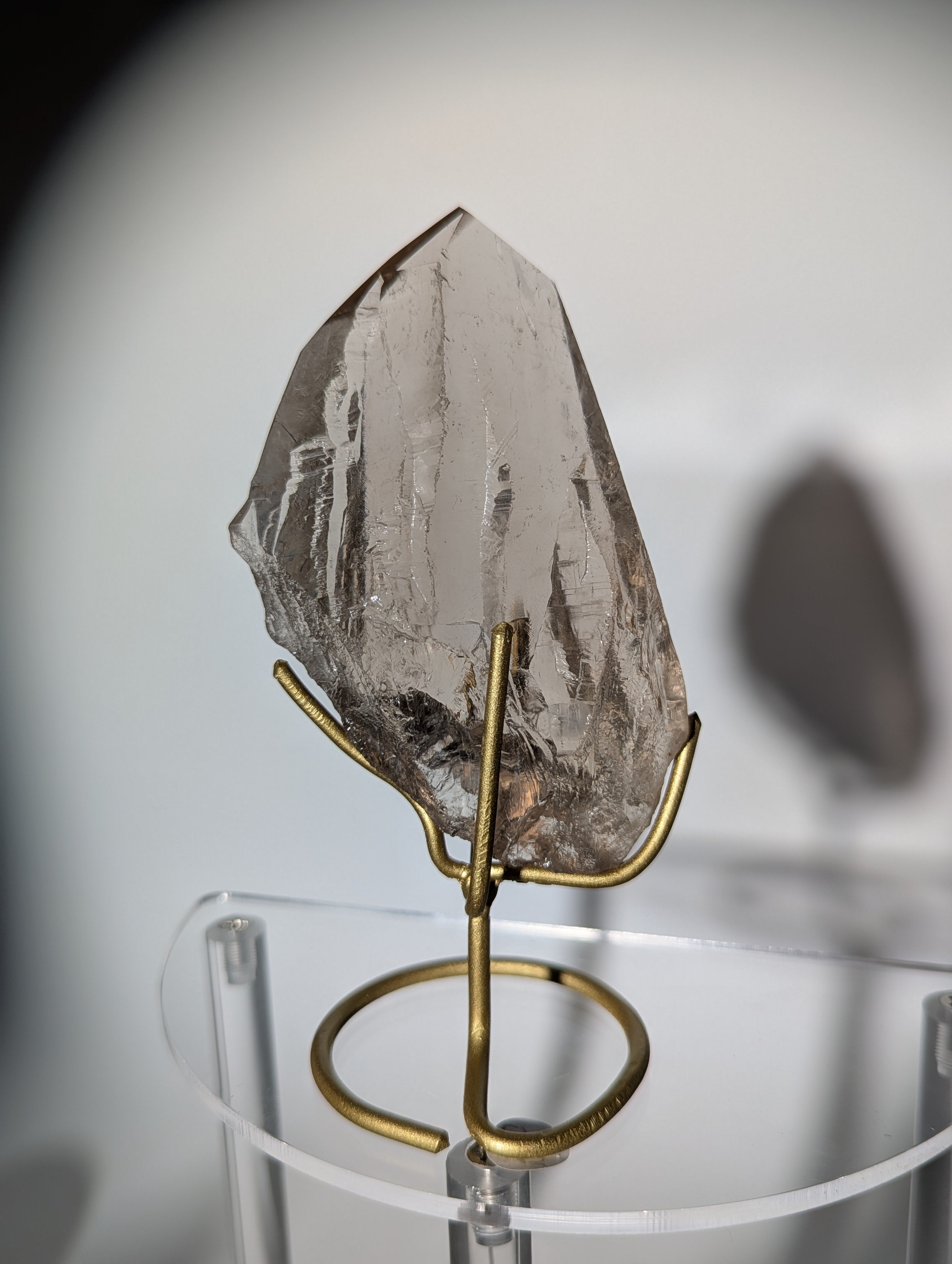 Rauchquarz Spitze auf Ständer &