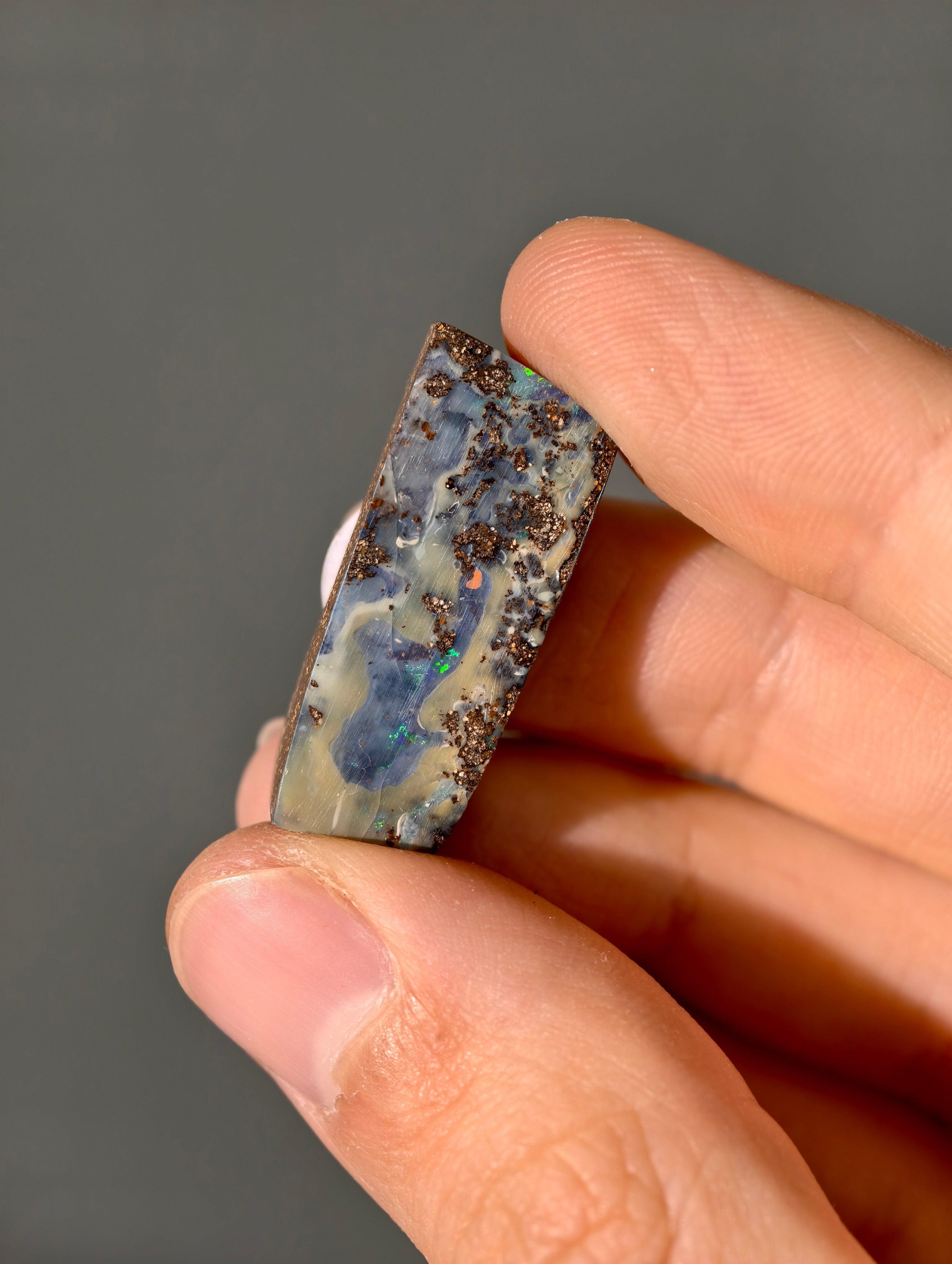 Boulder Opal aus Australien (selbst geschliffen & poliert)