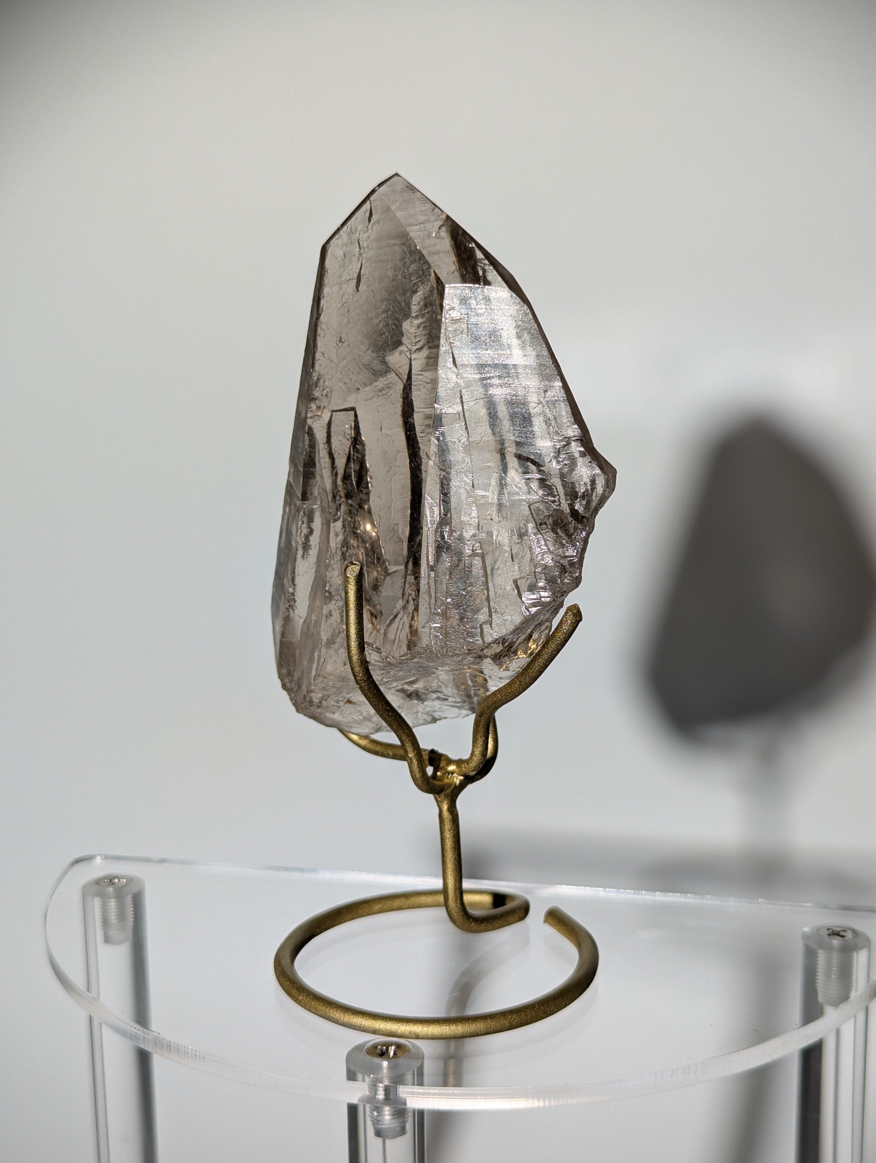 Rauchquarz Spitze auf Ständer &