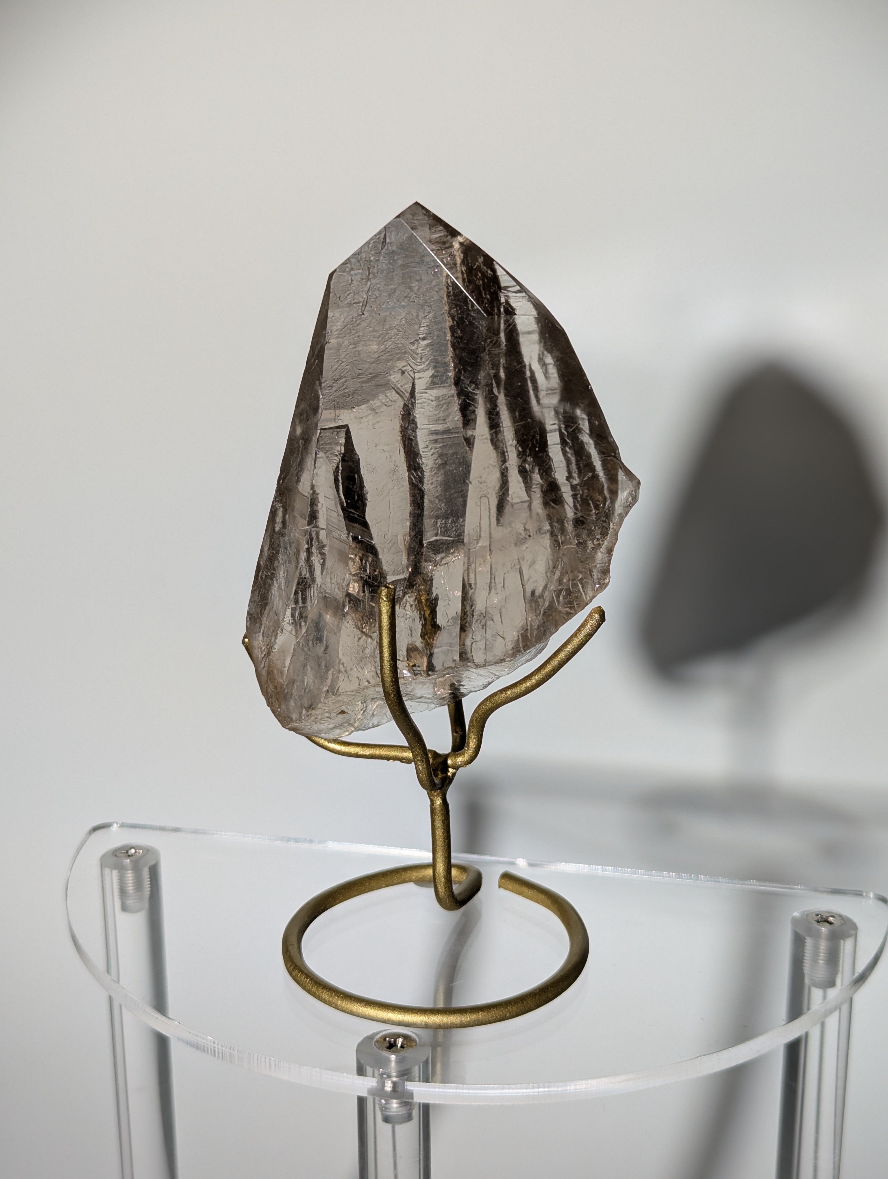 Rauchquarz Spitze auf Ständer &