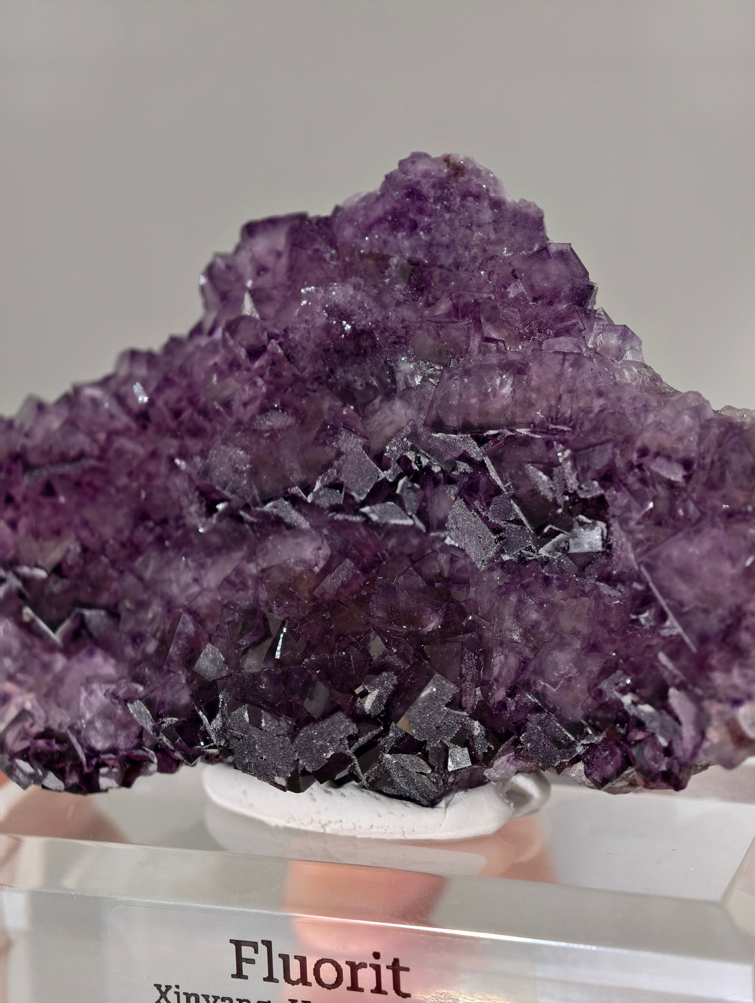 Lila Fluorit Würfel Cluster aus Xinyang