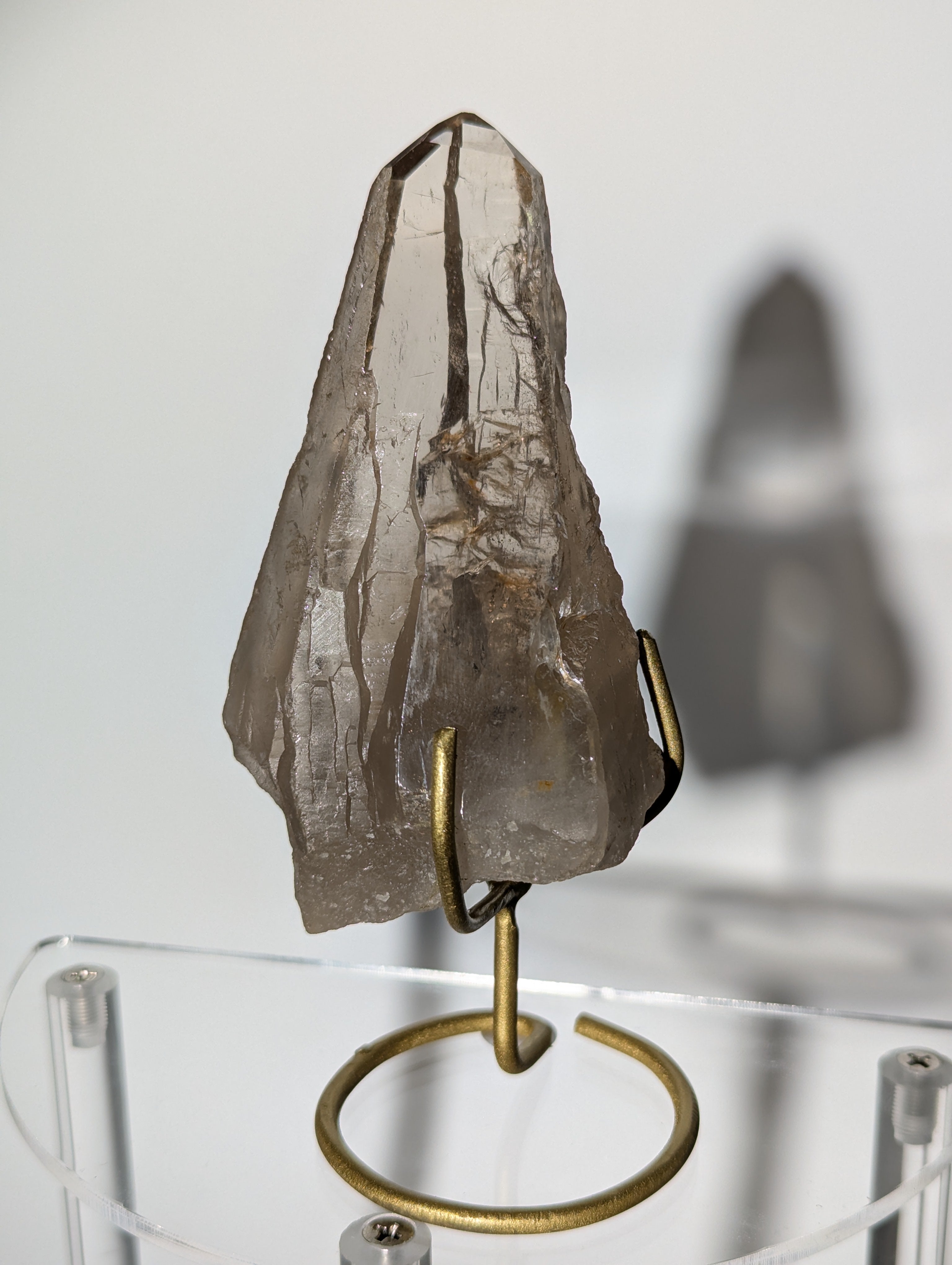 Rauchquarz Spitze auf Ständer &