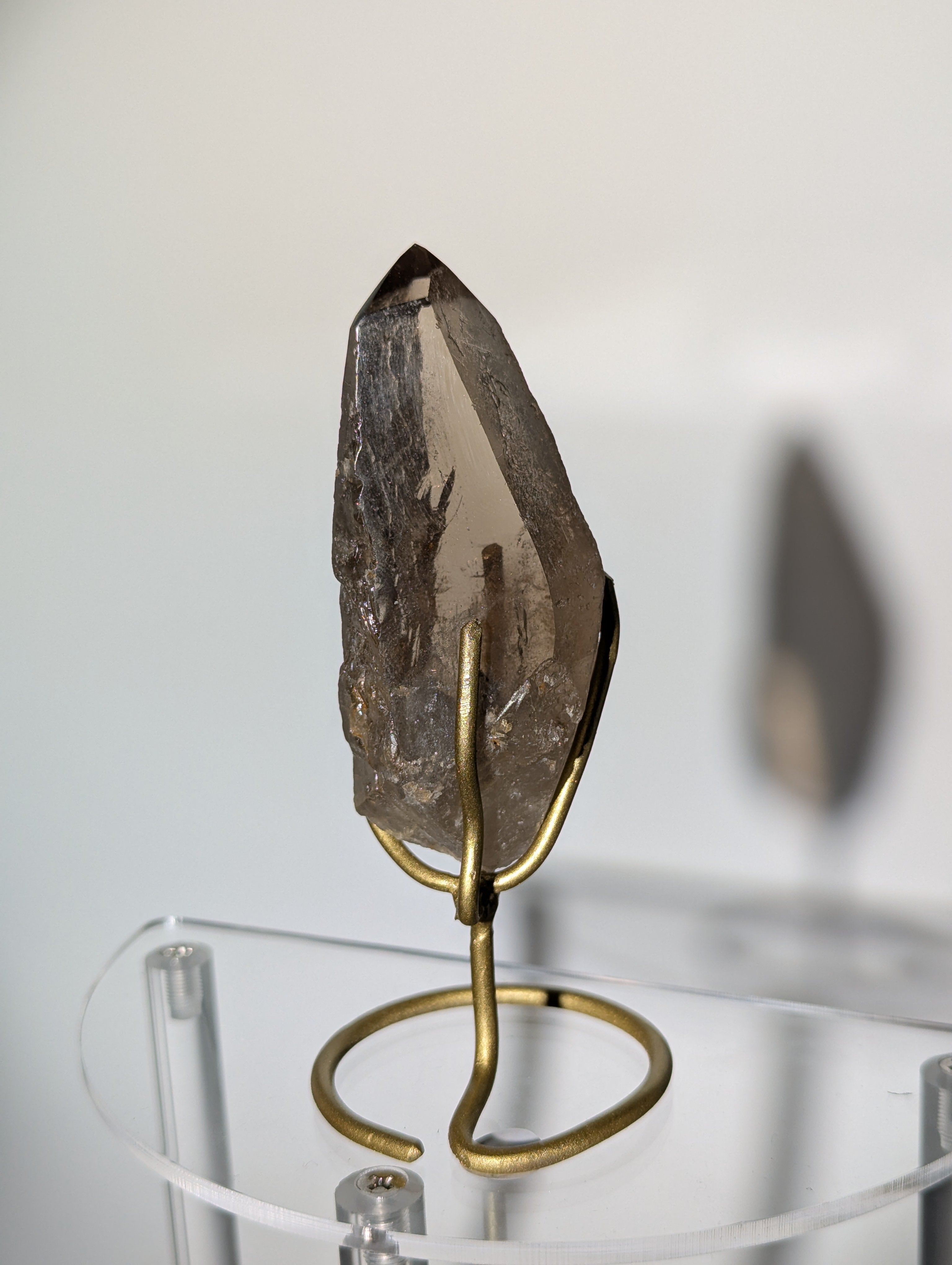 Rauchquarz Spitze auf Ständer &