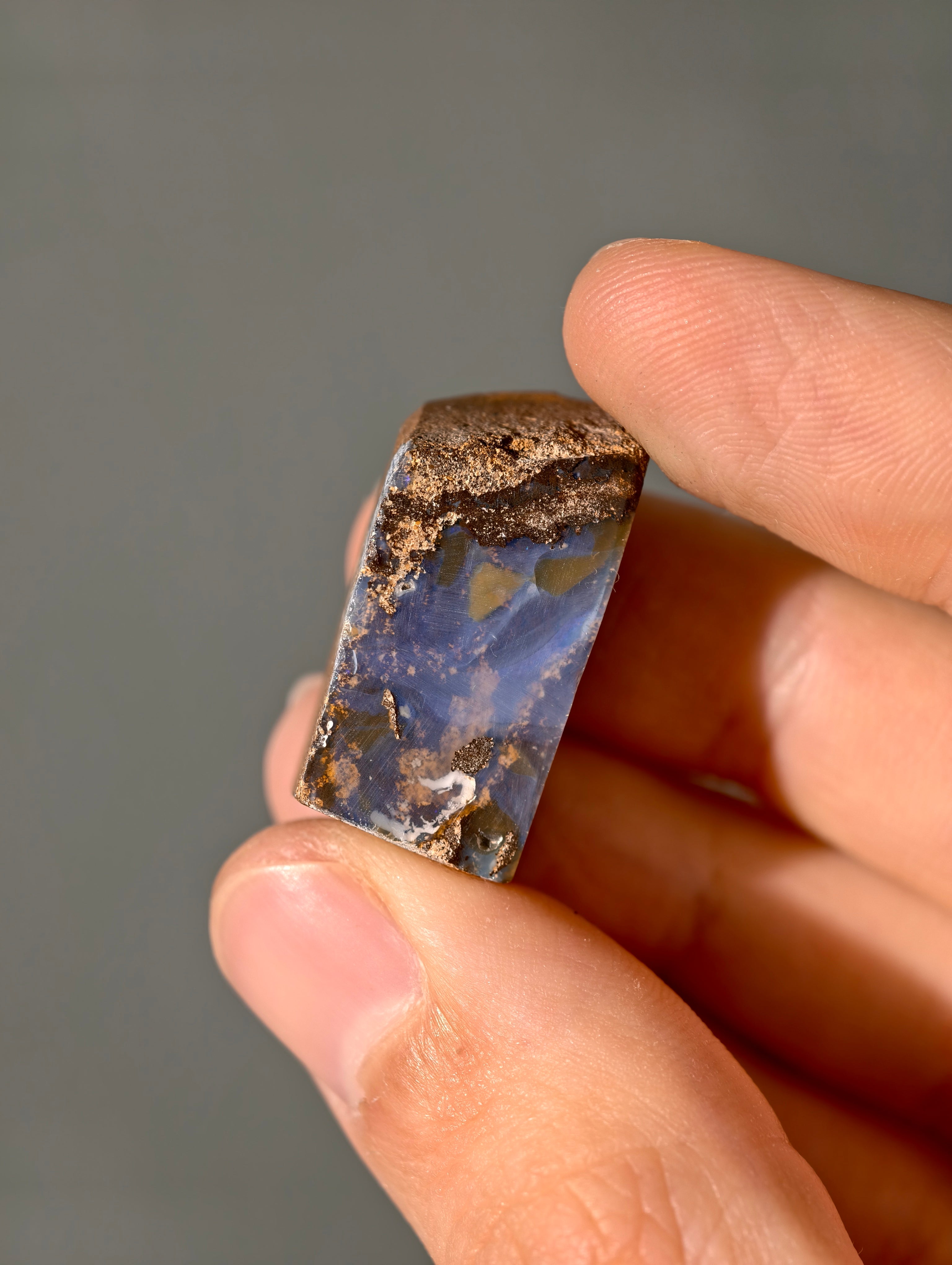 Boulder Opal aus Australien (selbst geschliffen & poliert)
