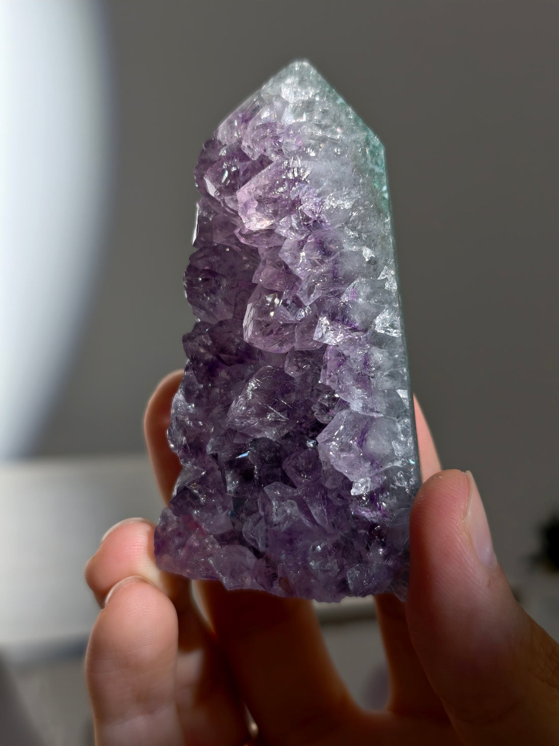 Druzy Amethyst Turm aus Brasilien