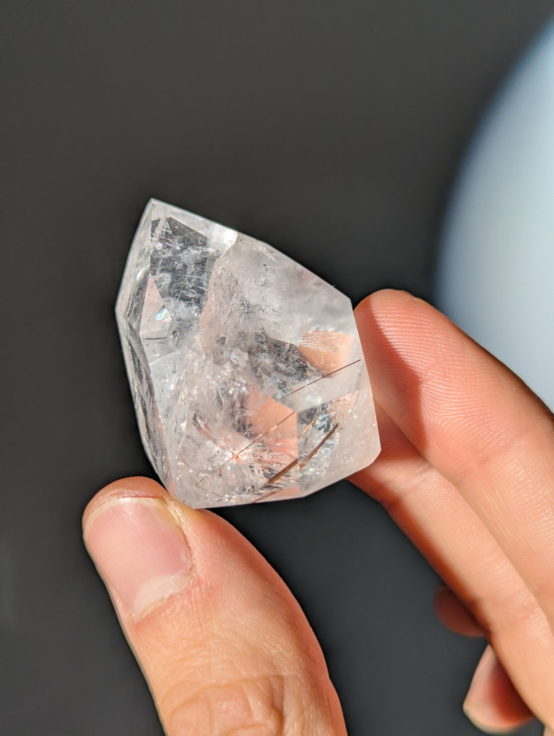 Roter Kupfer-Rutilquarz Turm aus Brasilien 🔥