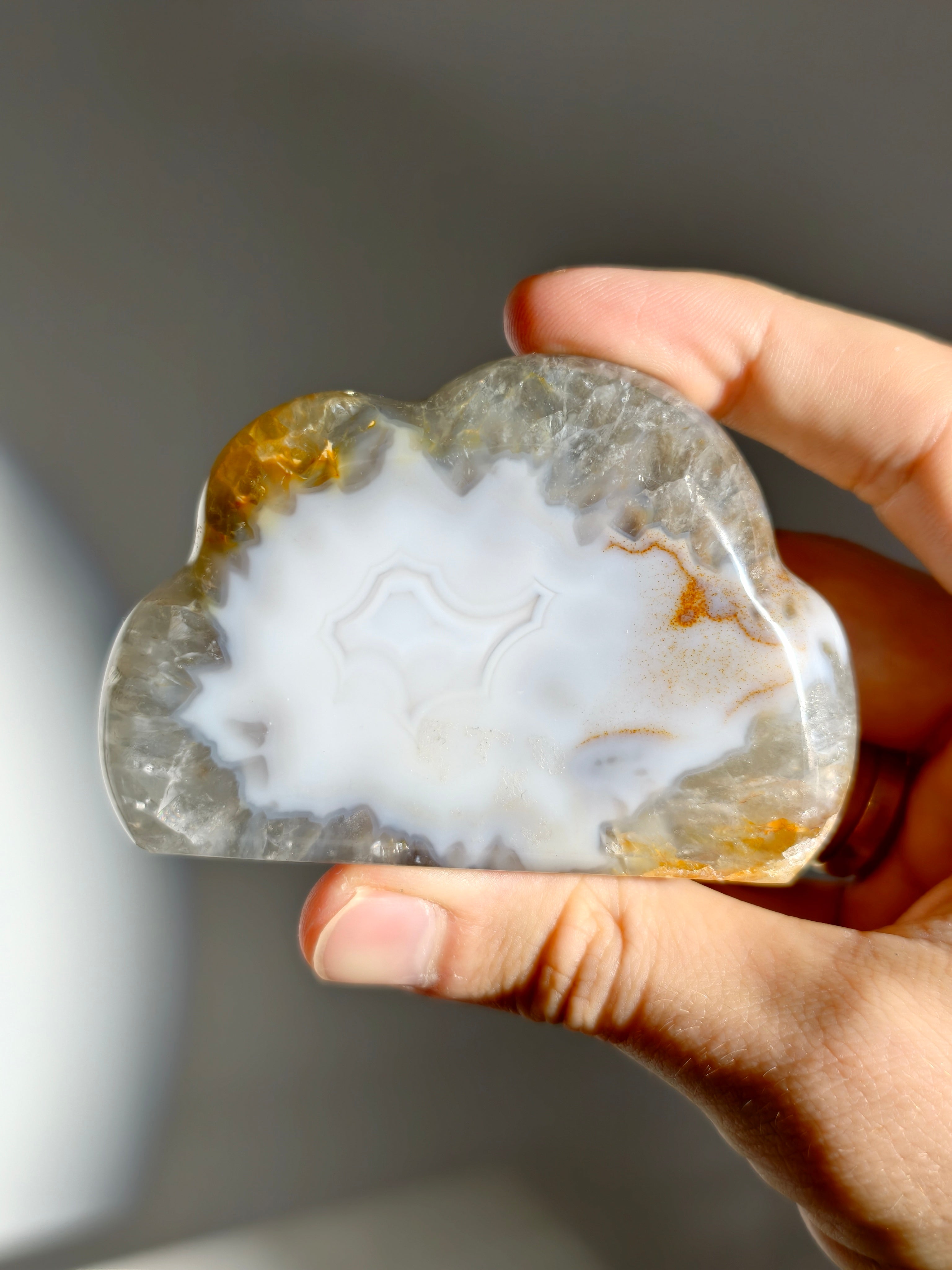Druzy Achat Wolke aus Brasilien ☁️