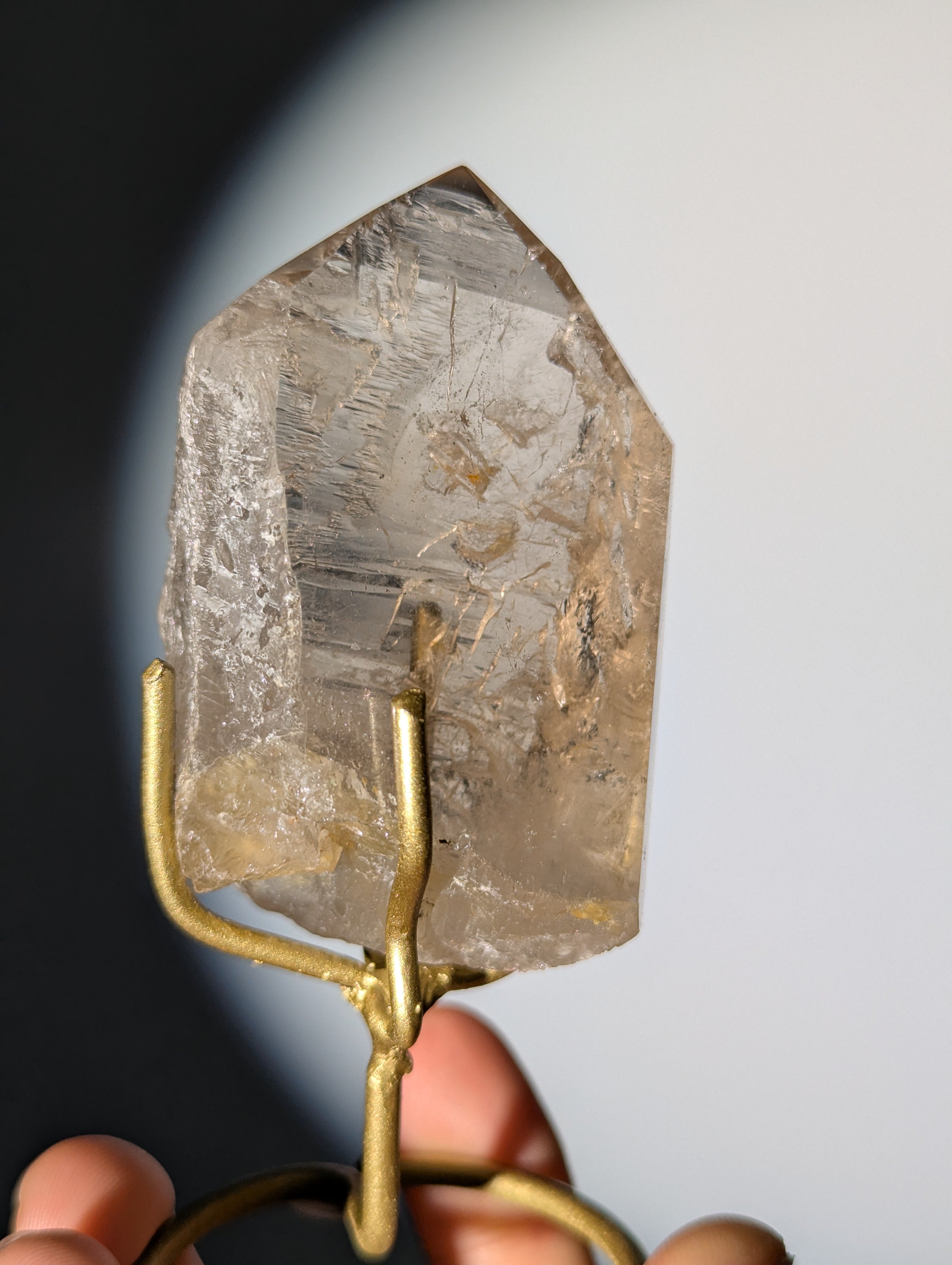 Rauchquarz Spitze auf Ständer &