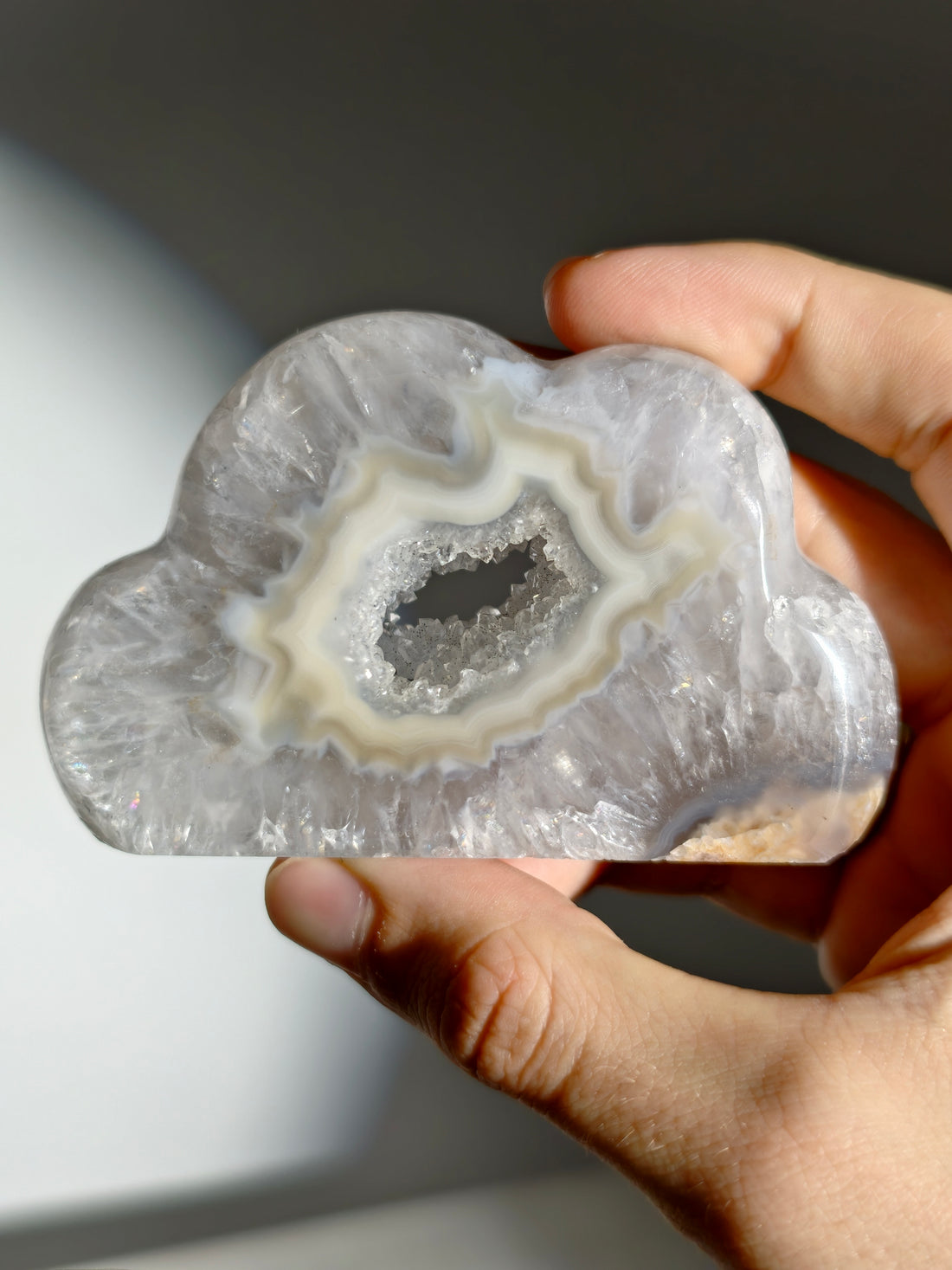 Druzy Achat Wolke aus Brasilien ☁️