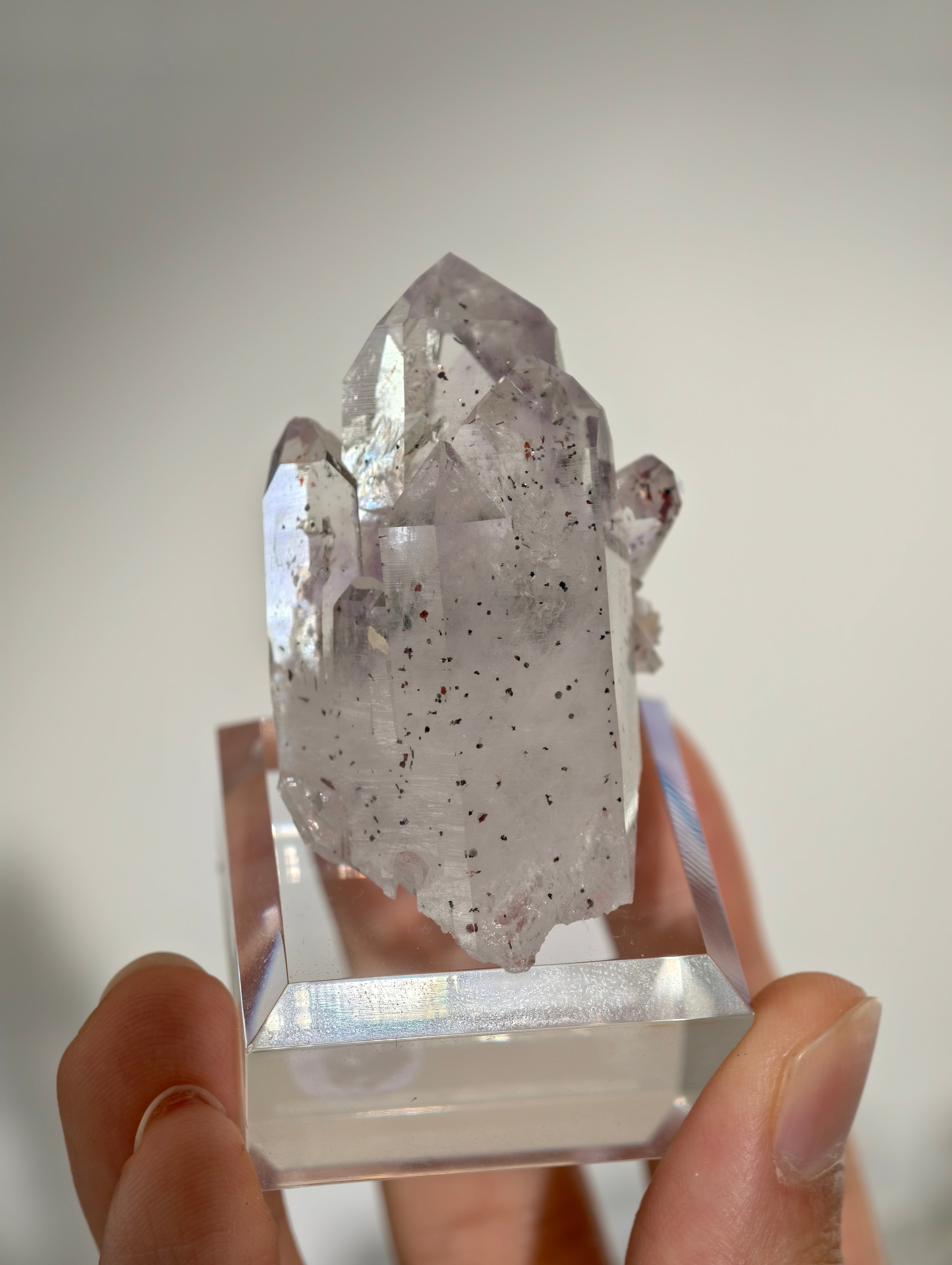 Streep Mine Amethyst Spitze (Schloss) 🏰 aus Goboboseb, Namibia