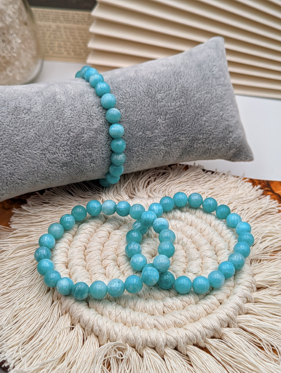 Amazonit Kugelarmband