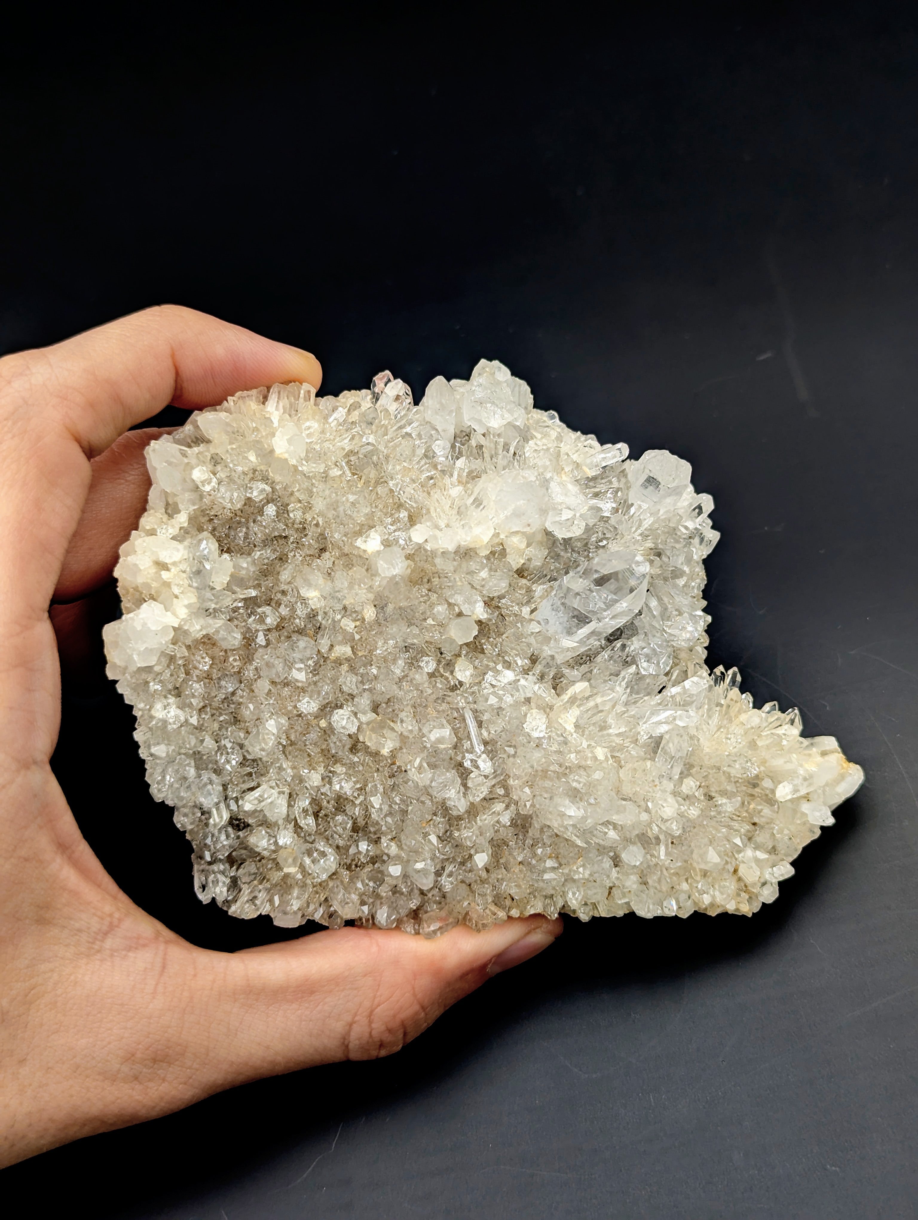 Chrysanthemen Quarz Cluster II