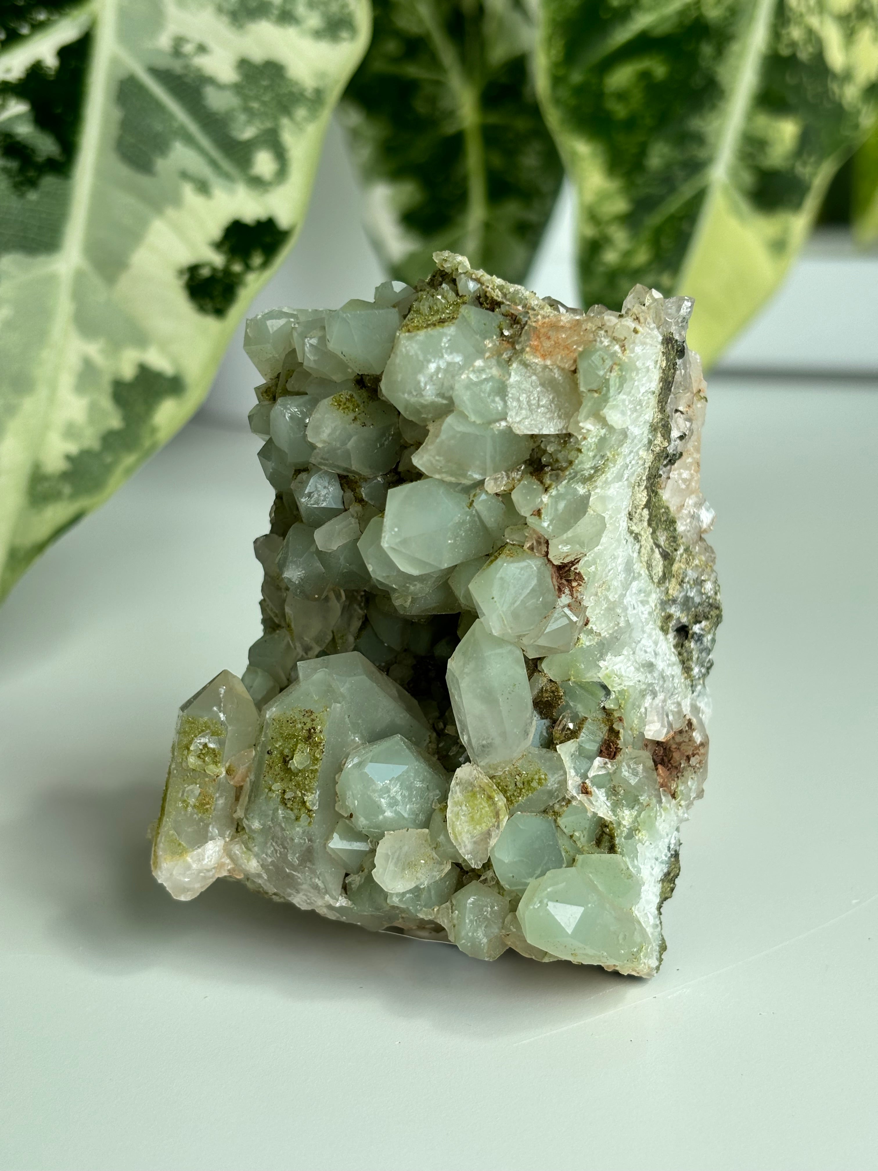 Chlorit Bergkristall mit Epidot (selten) 8