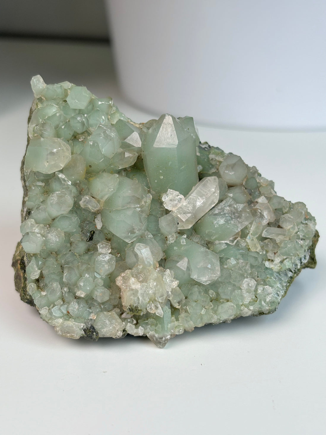 Chlorit Bergkristall mit Epidot (selten) 3