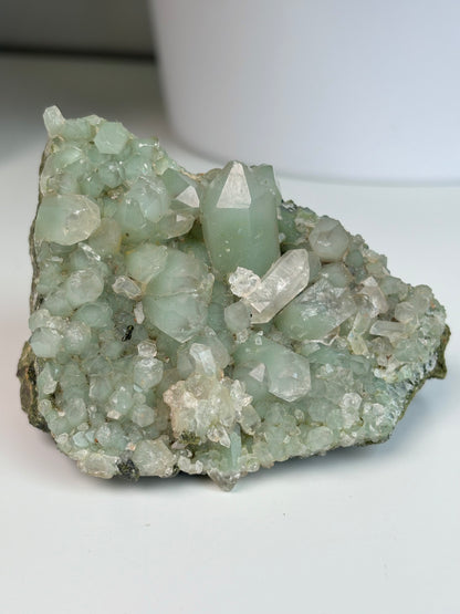 Chlorit Bergkristall mit Epidot (selten) 3