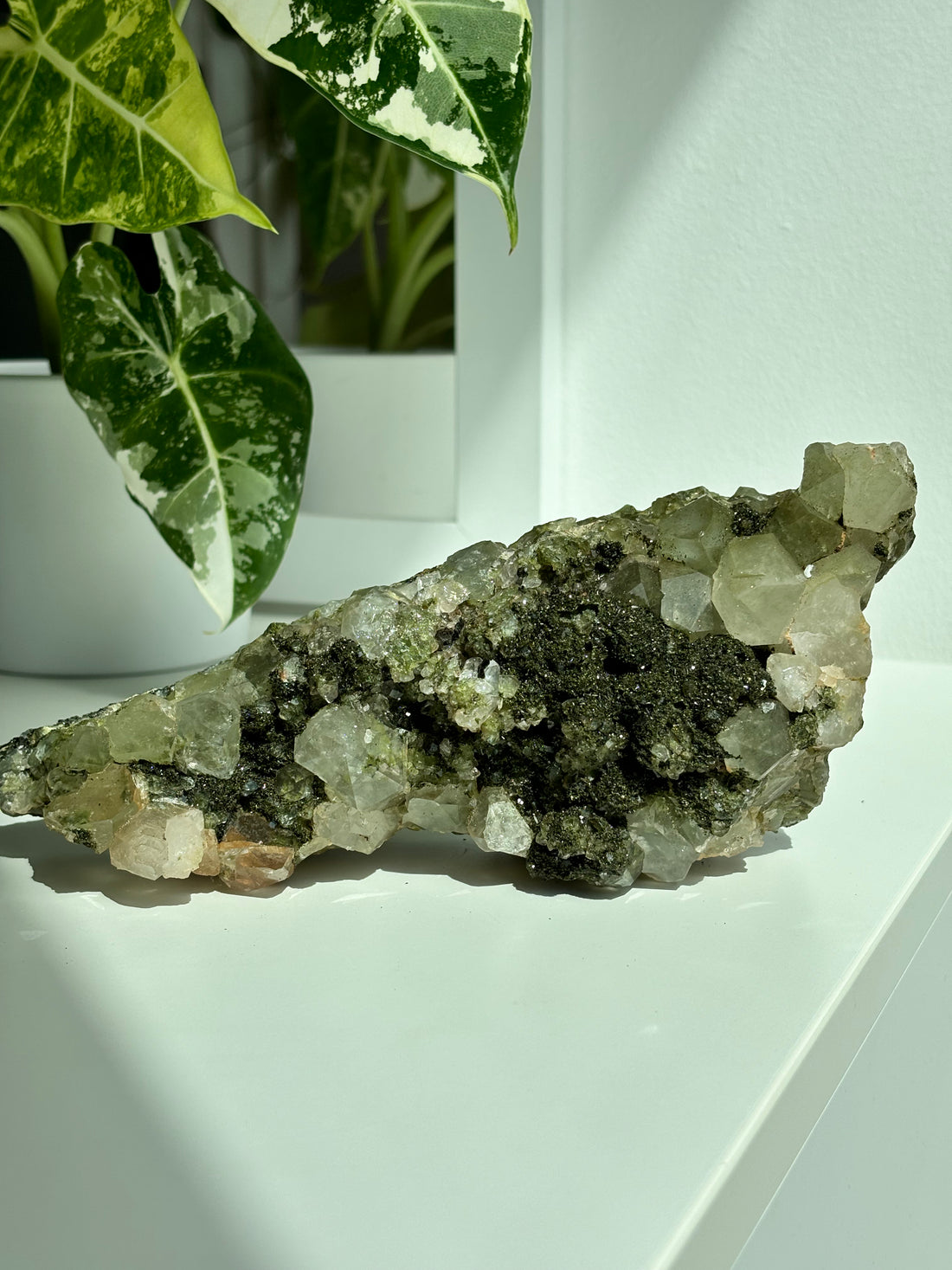 Epidot Quarz "Forest Quartz" High Quality XL