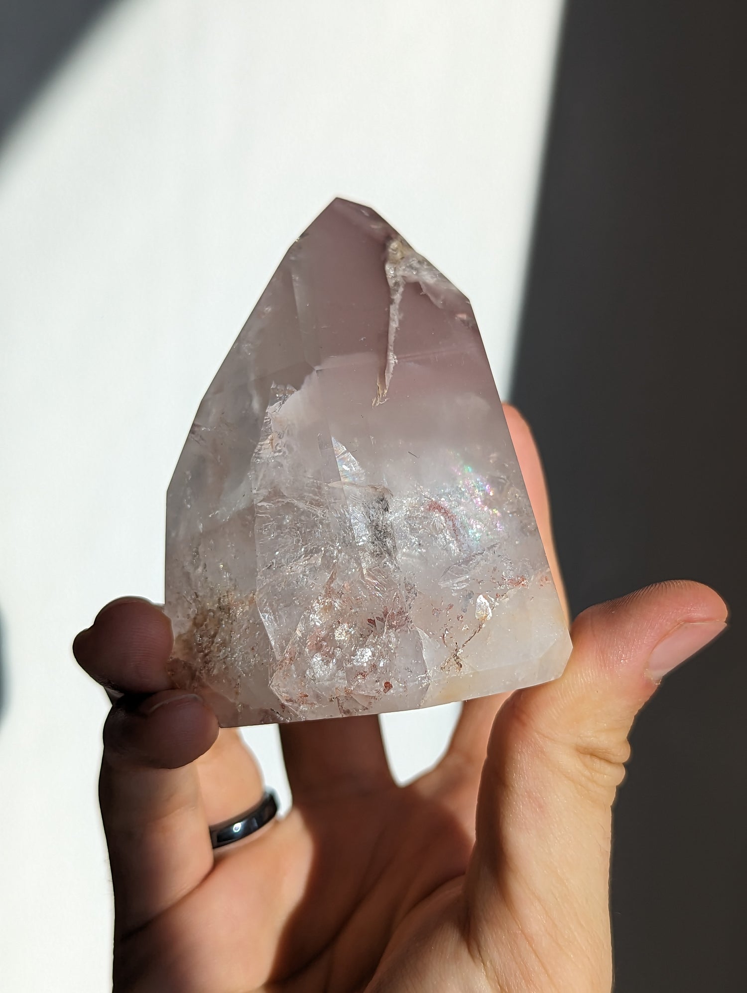 Pink Lithium Quarz Turm groß (selten)