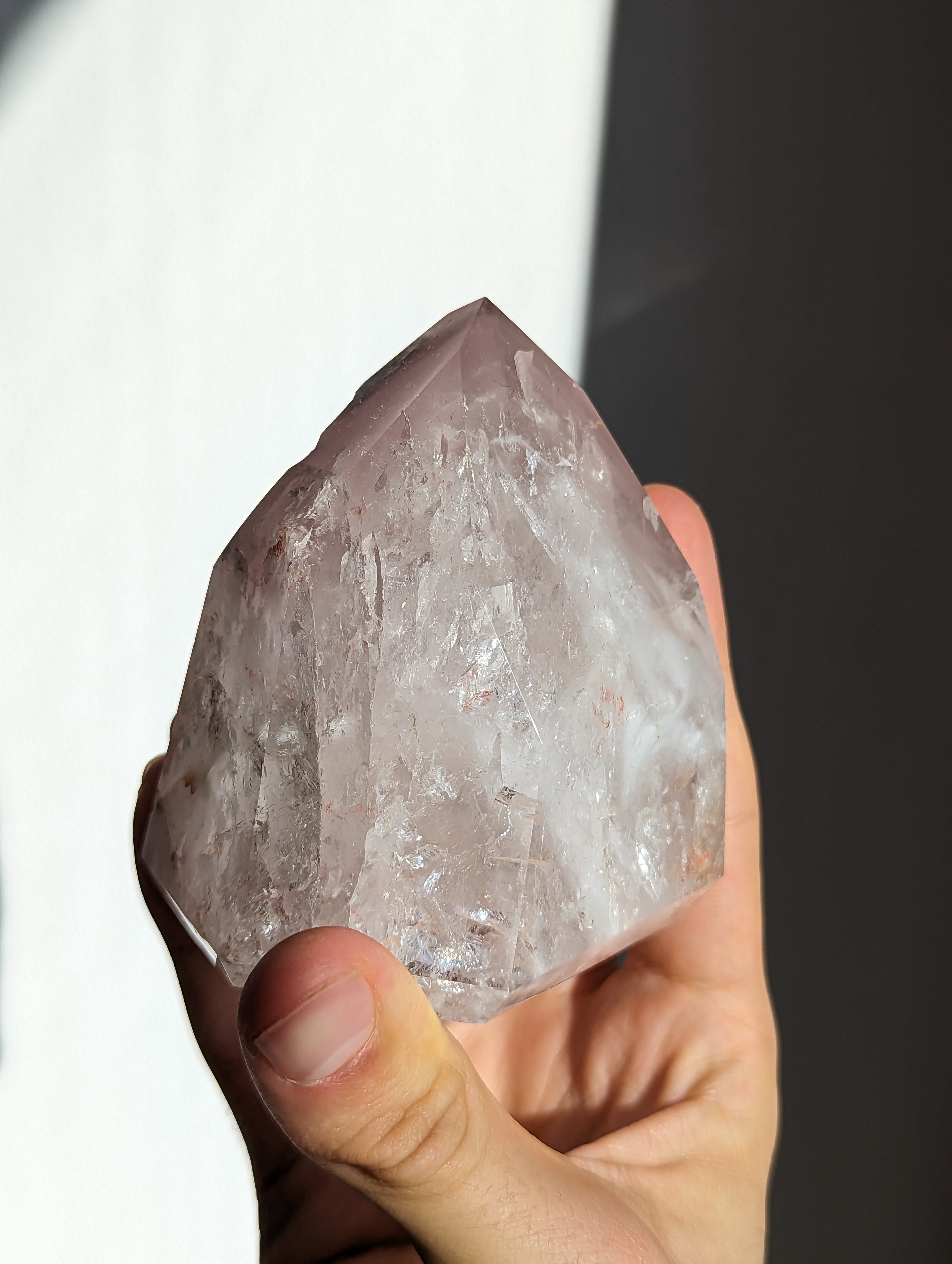 Pink Lithium Quarz Turm groß (selten)