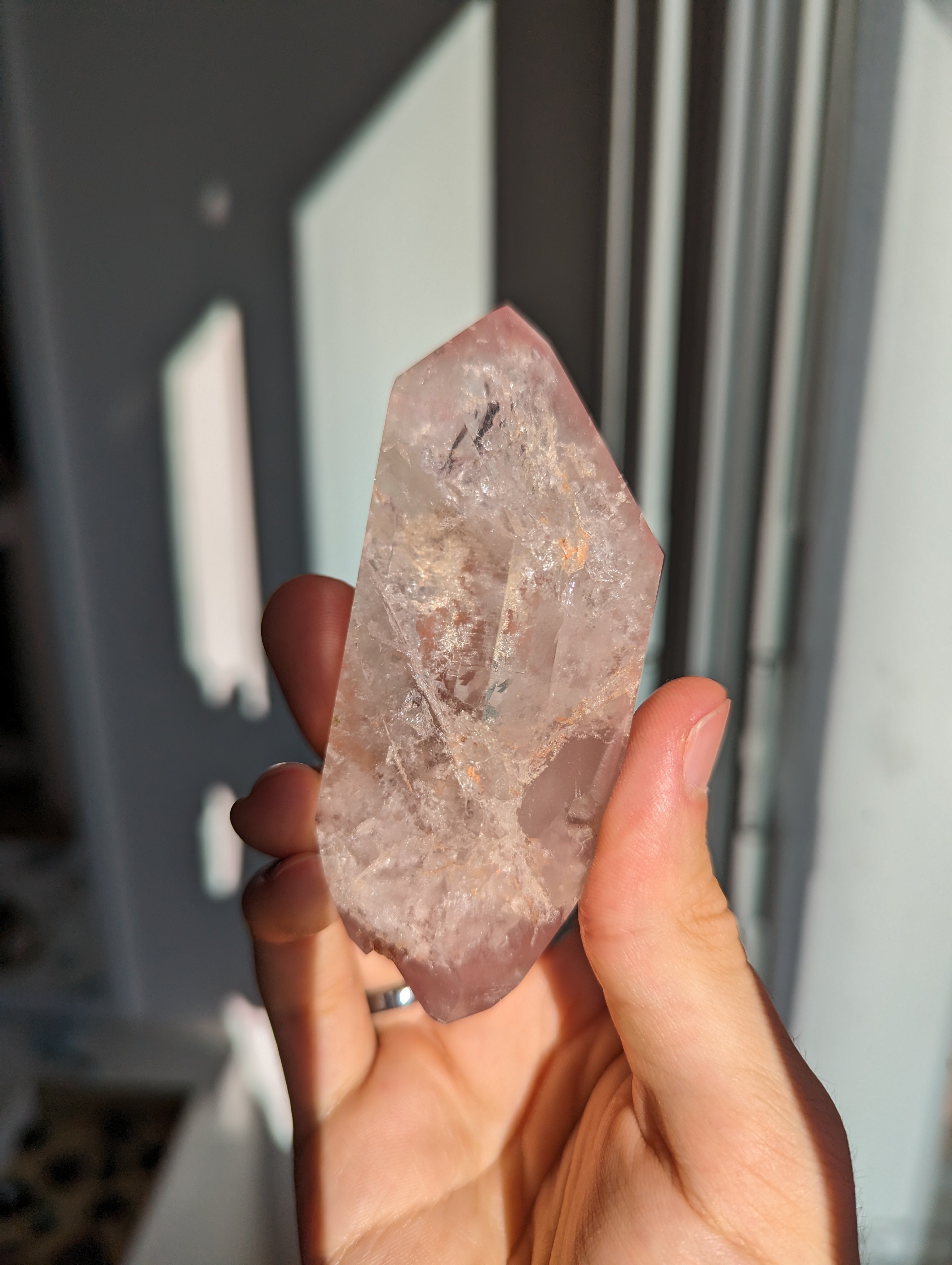 Pink Lithium Quarz Freiform/Doppelender (selten)