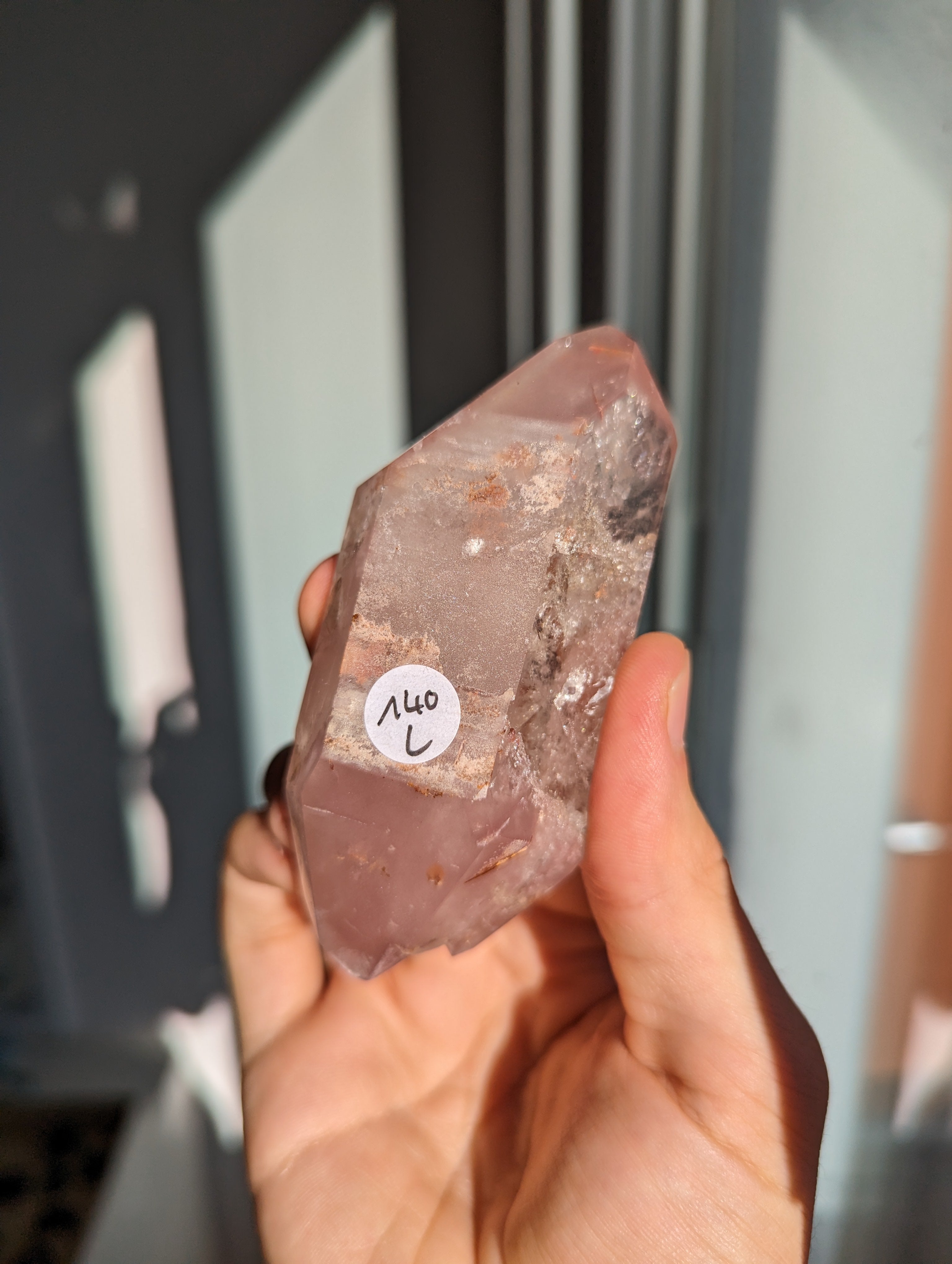 Pink Lithium Quarz Freiform/Doppelender (selten)