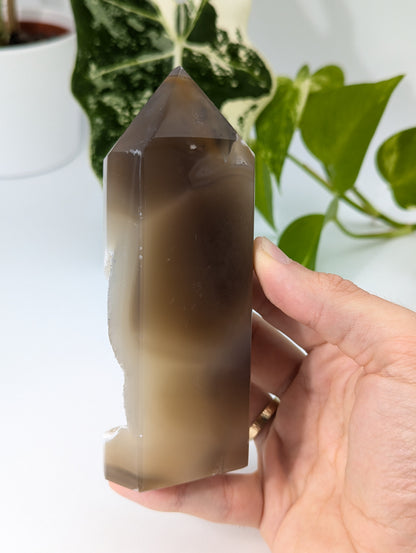 Druzy Achat Turm reduziert