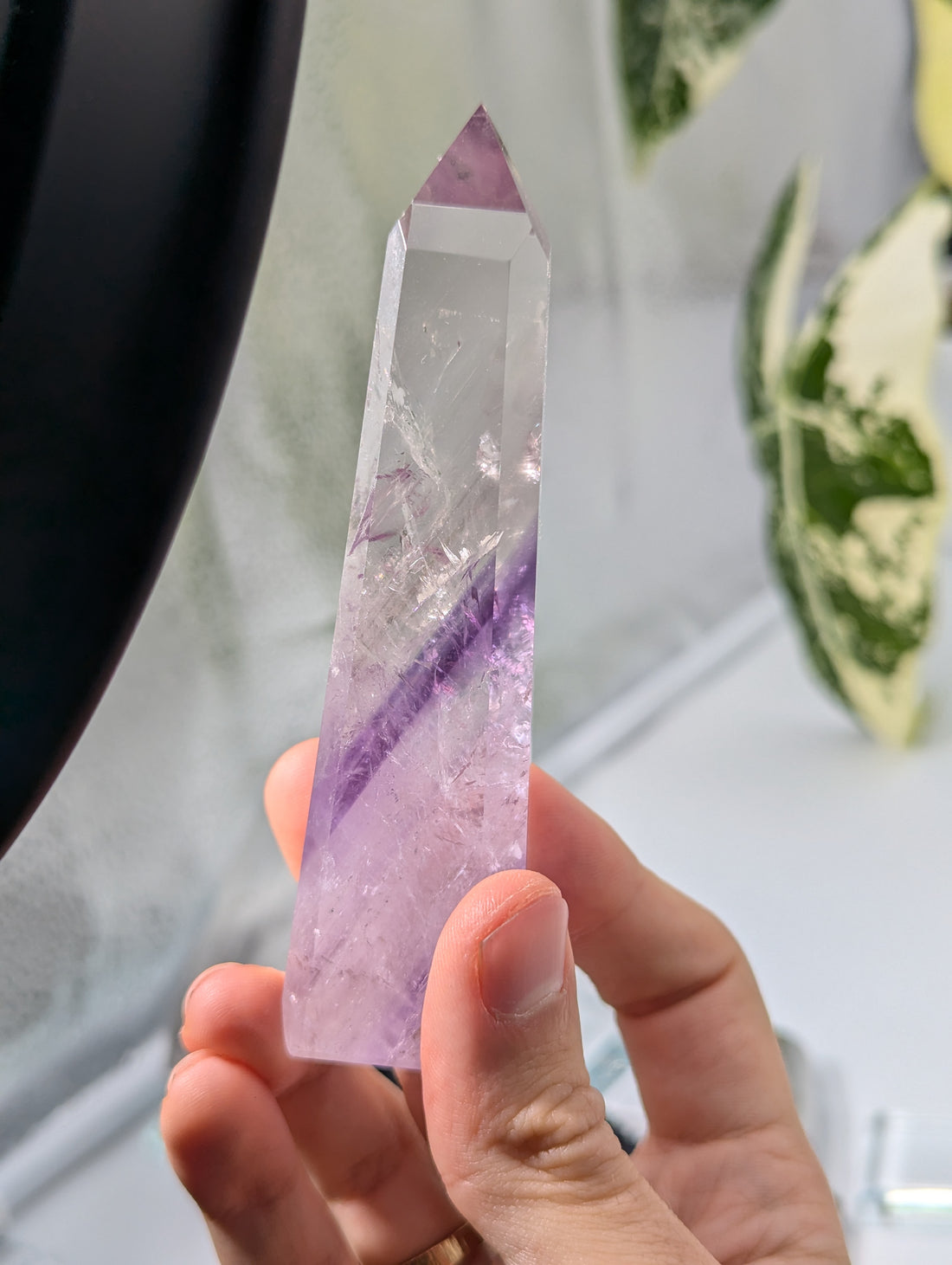 Amethyst Phantom Obelisk aus Brasilien