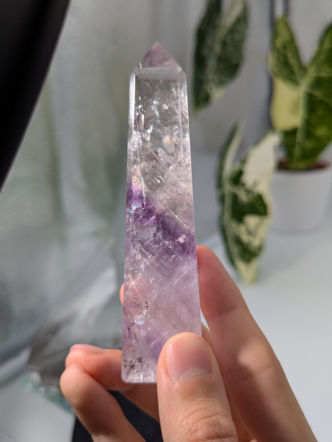 Amethyst Phantom Obelisk aus Brasilien I