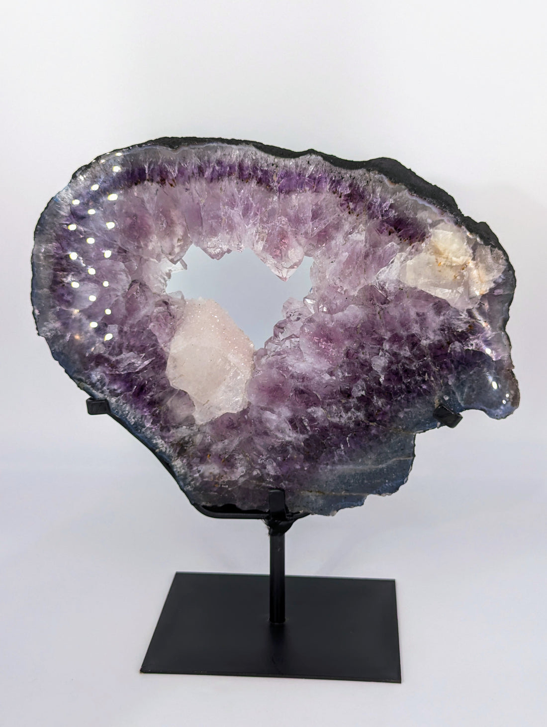 Amethyst Portal A-Qualität mit Calcit