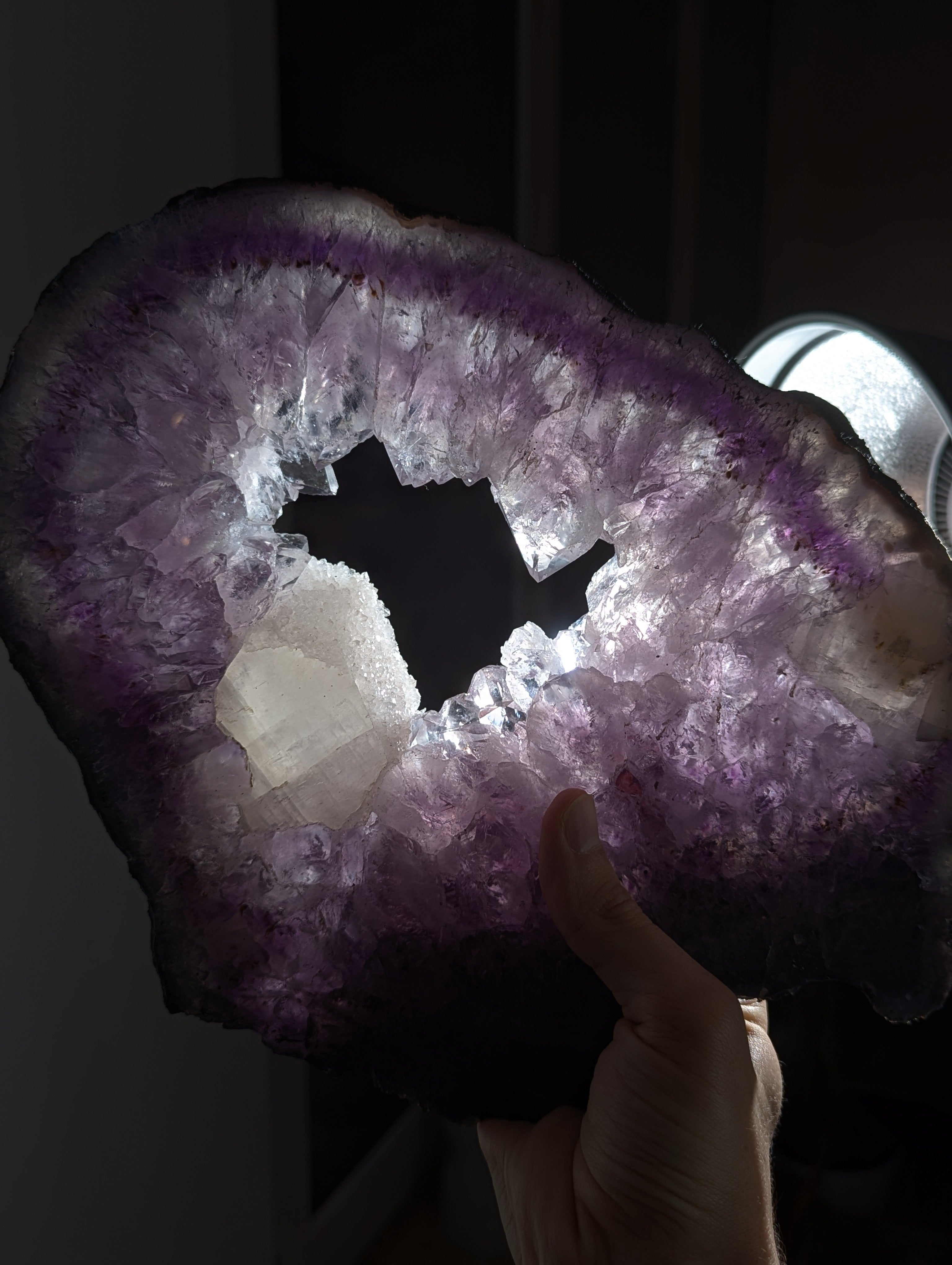 Amethyst Portal A-Qualität mit Calcit