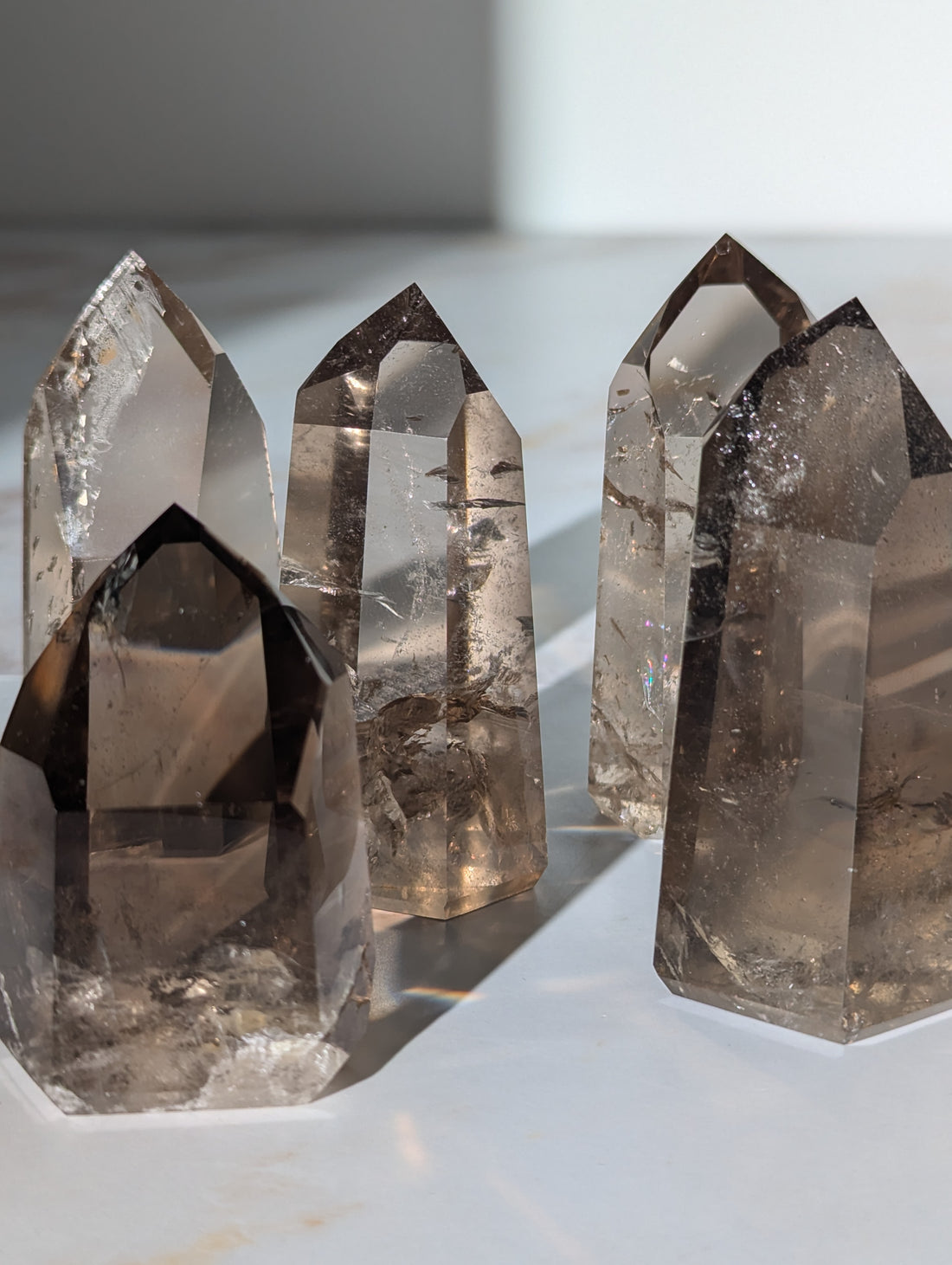 Rauchquarz Türme aus Brasilien A-Qualität