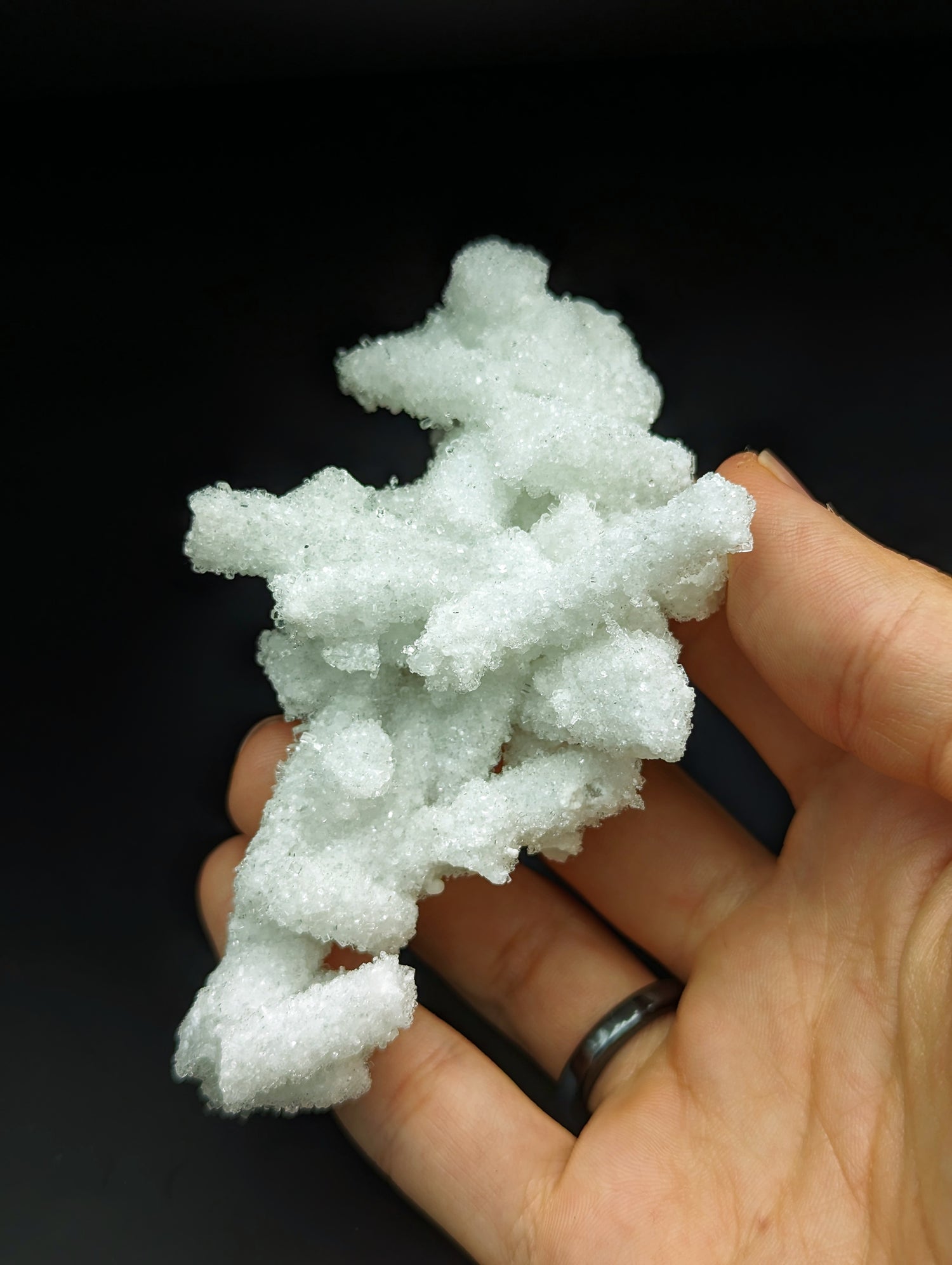 Prehnit nach Laumontit (selten)