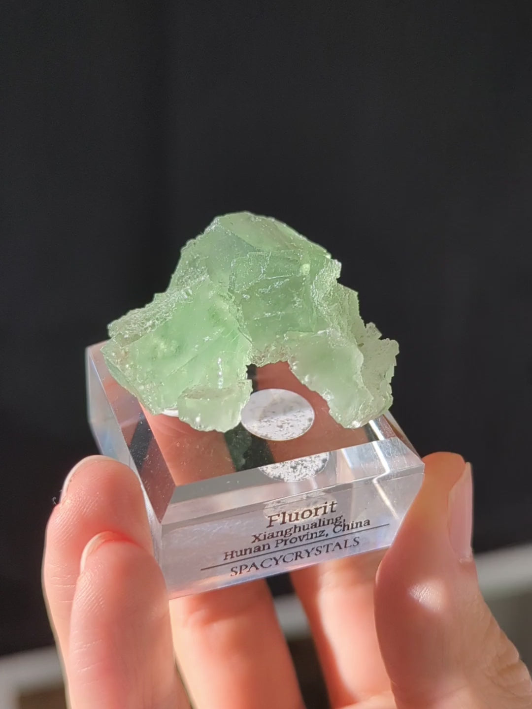 Glasig grüner Fluorit Xianghualing Mine