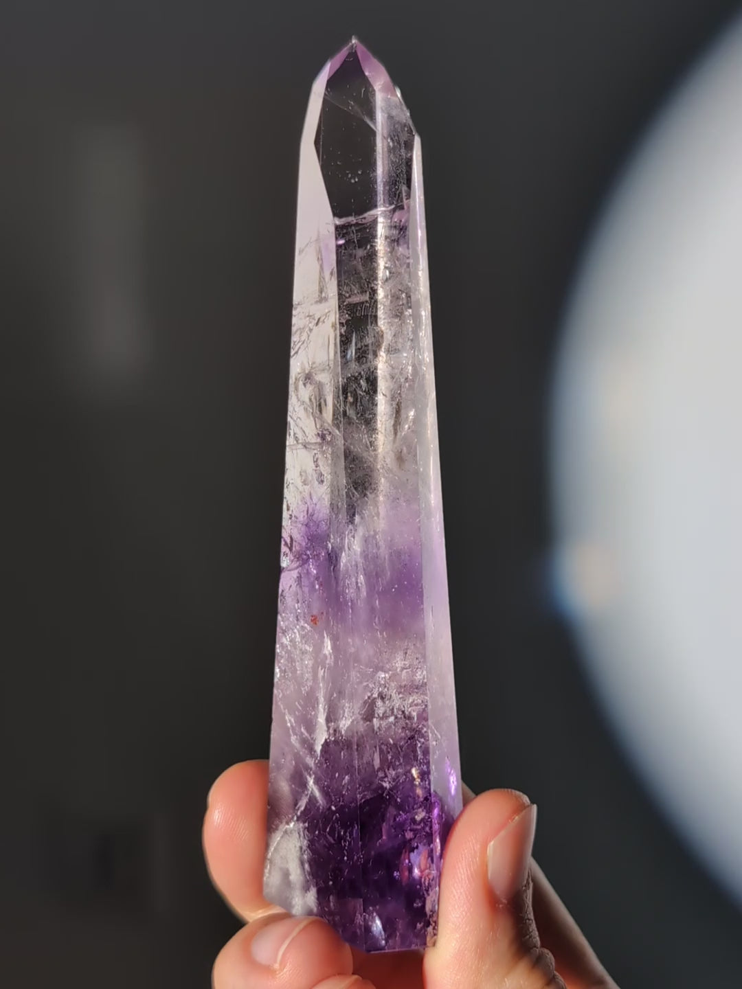 Phantom Amethyst Turm aus Brasilien A-Quaität