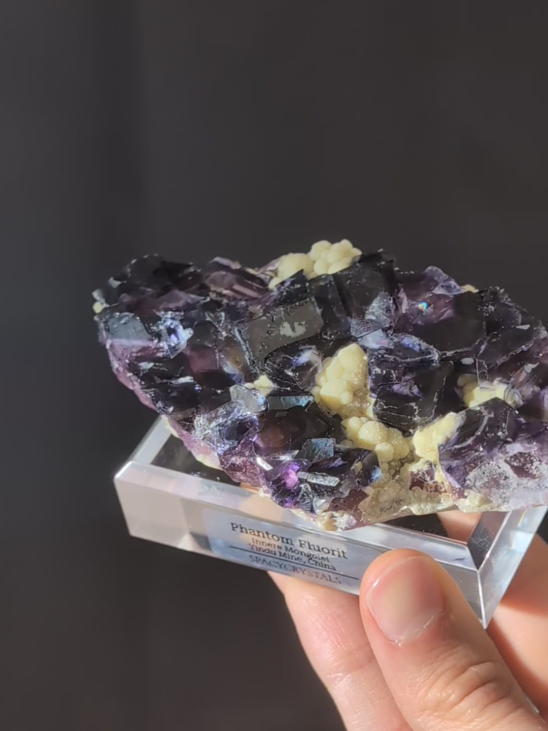 Lila Phantom Fluorit aus der Yindu Mine 🌌