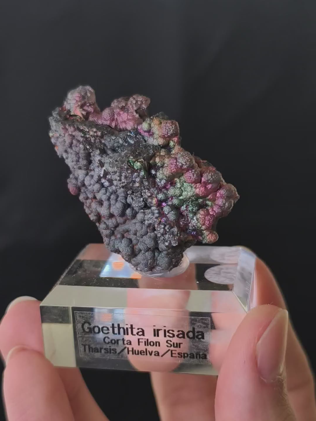 Bunt Irisierender Goethit aus Spanien