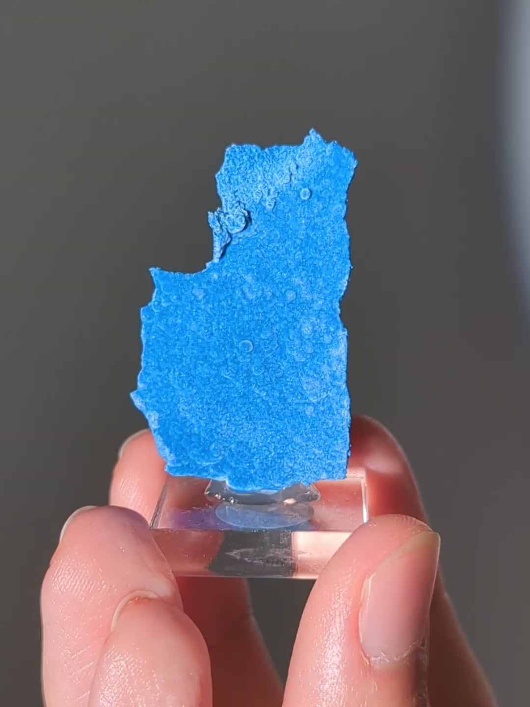 Tiefblauer Samtiger Shattuckit aus Namibia