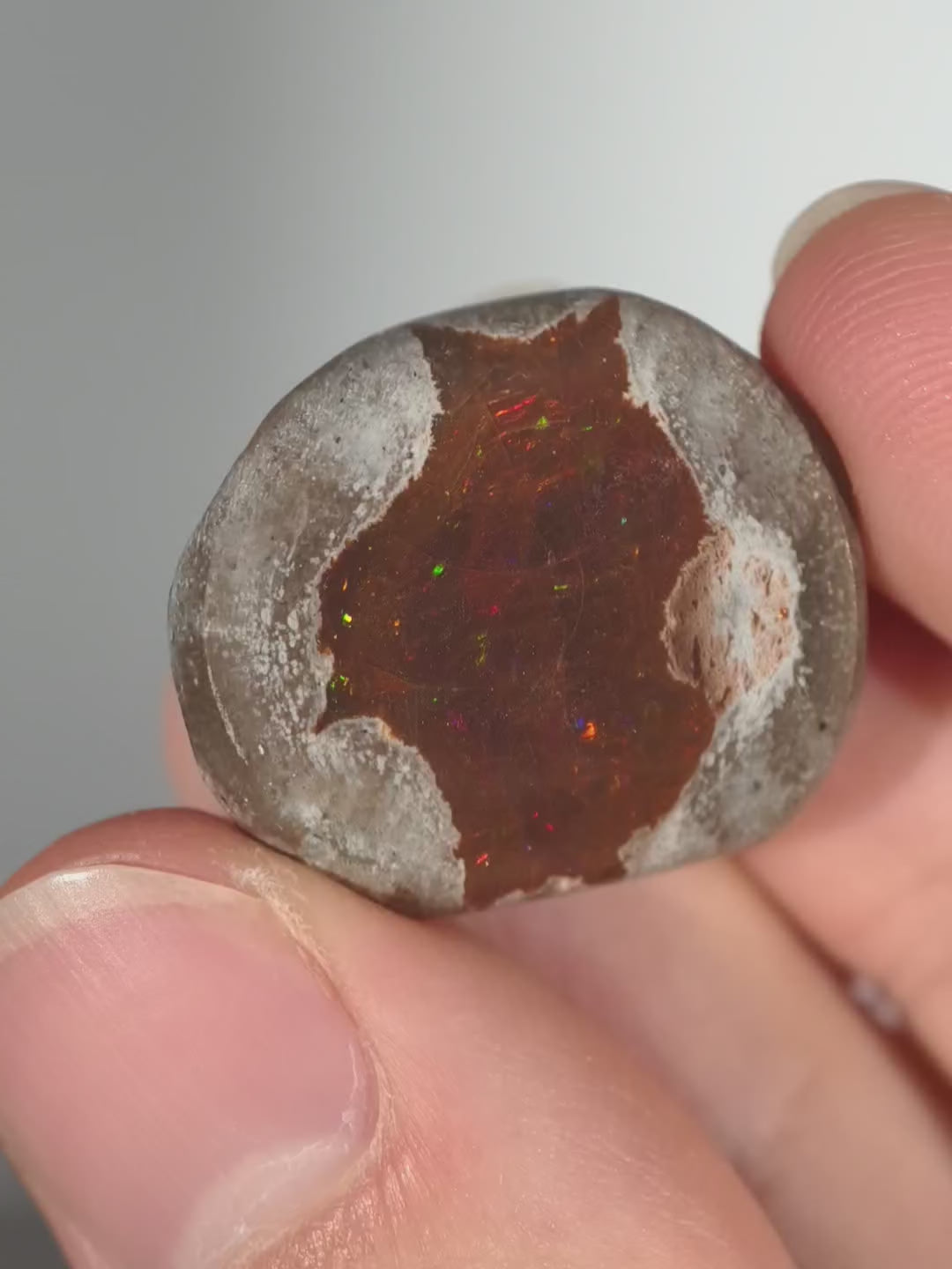 Schokoladen Opal aus Äthiopien - Shewa